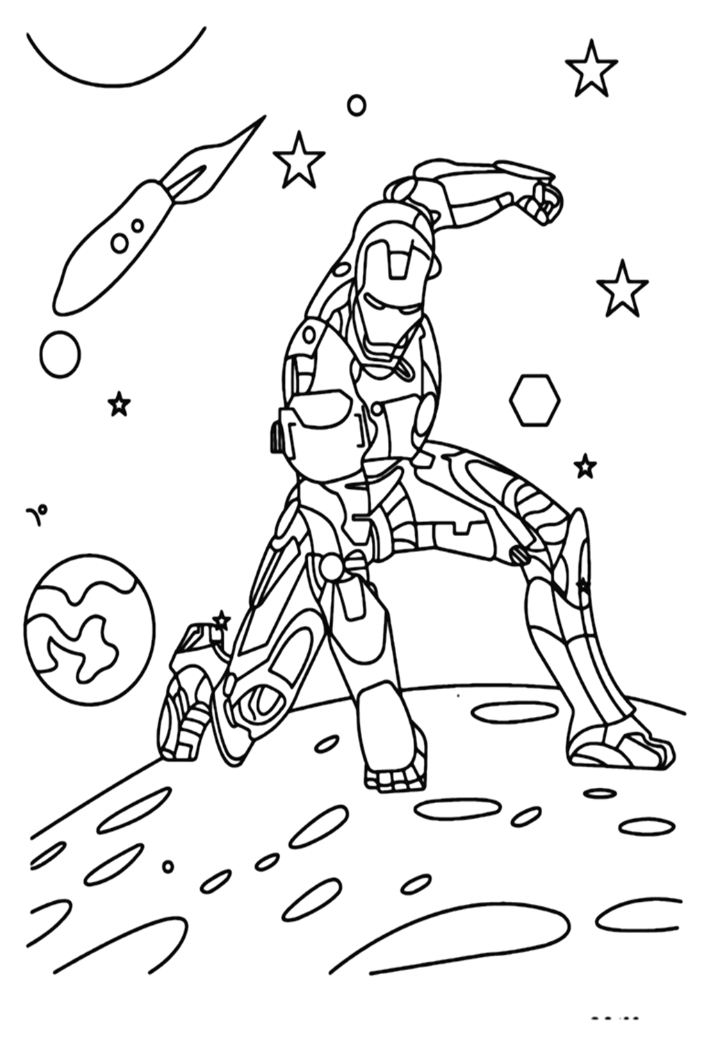 Iron Man 3 Coloring Pages