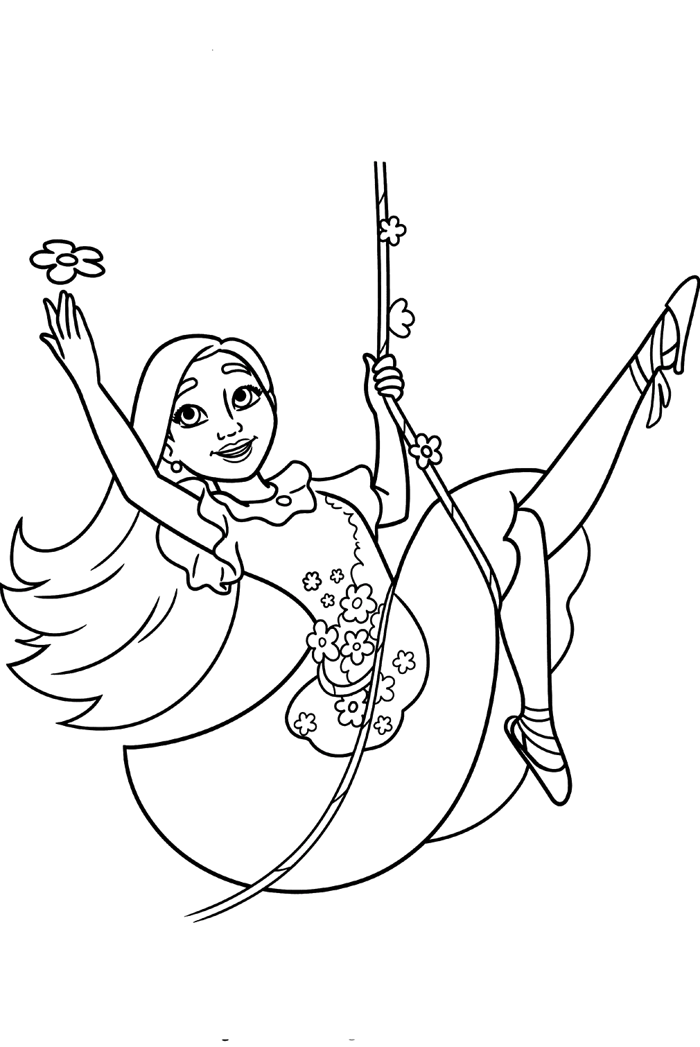 Desenho de Isabela Encanto para colorir do Encanto