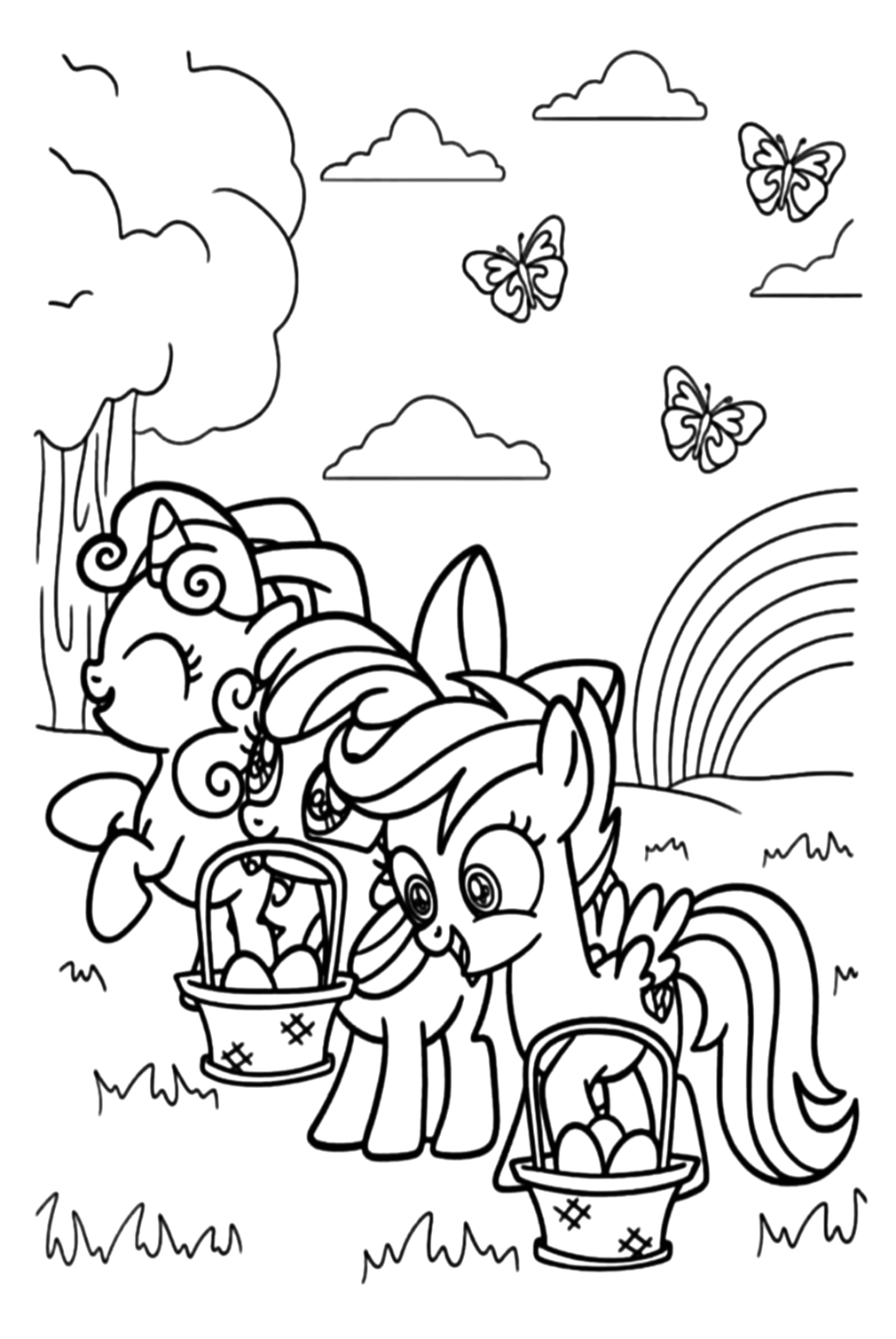 My Little Pony Applejack Coloring Page