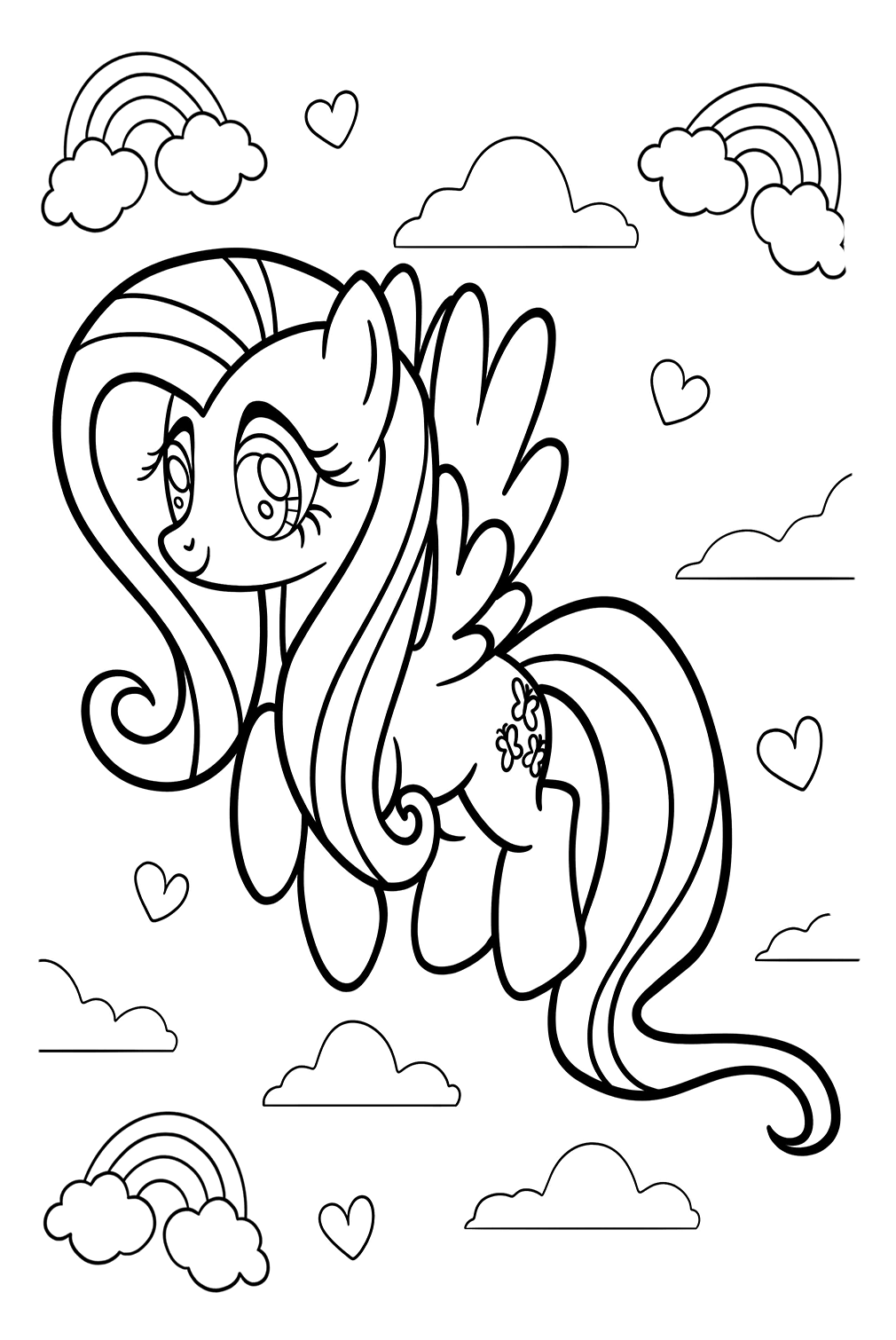 My Little Pony Fluttershy Coloring