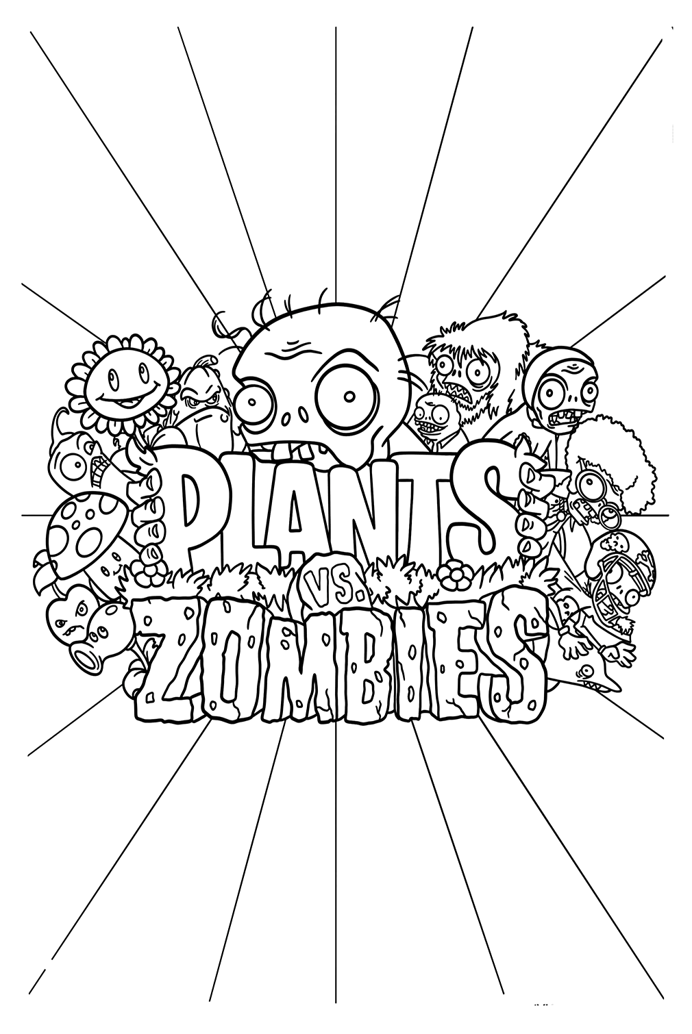 Planta Vs Zombies Imprimíveis