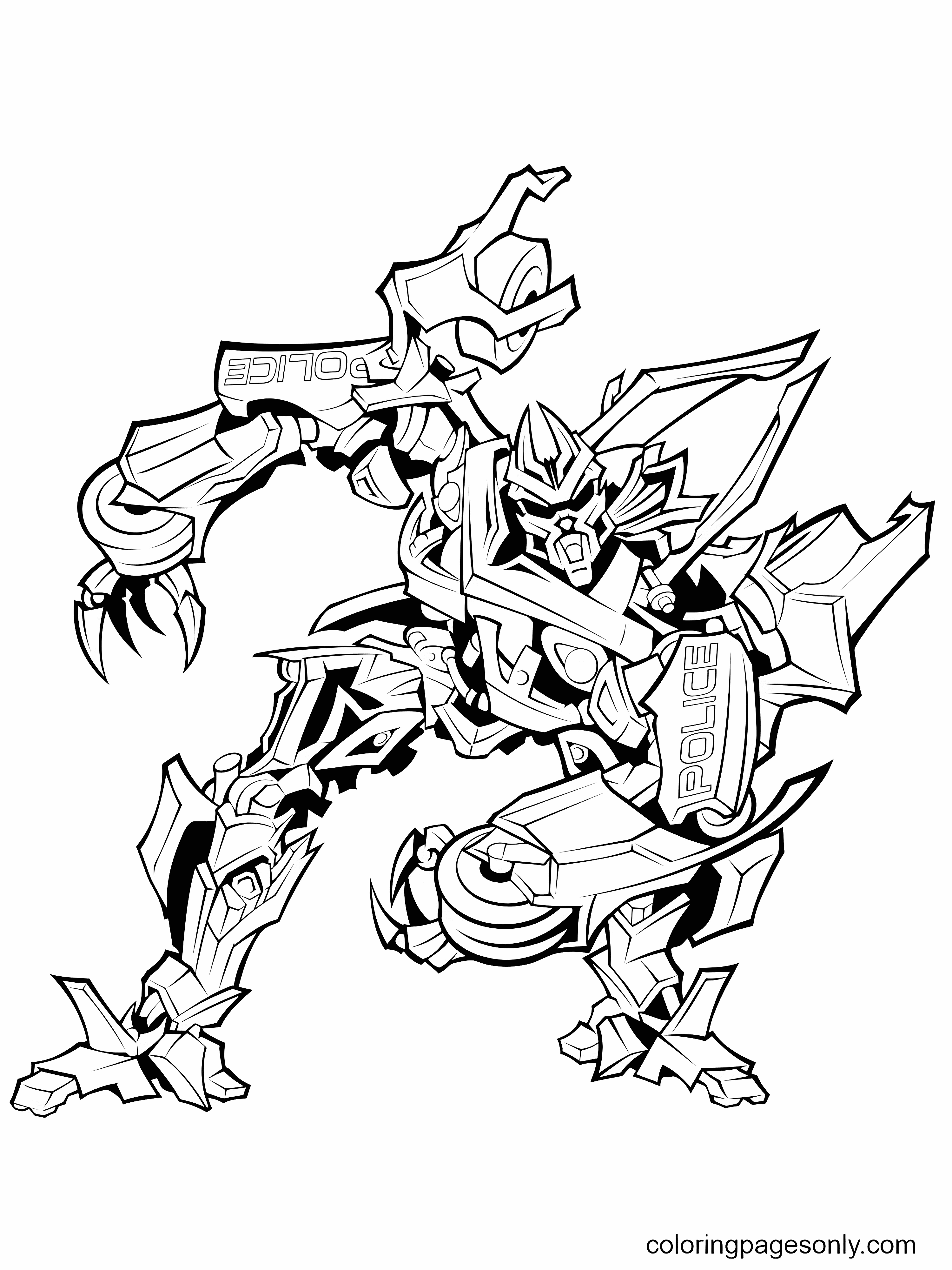 Printable Transformers Decepticon Coloring Pages