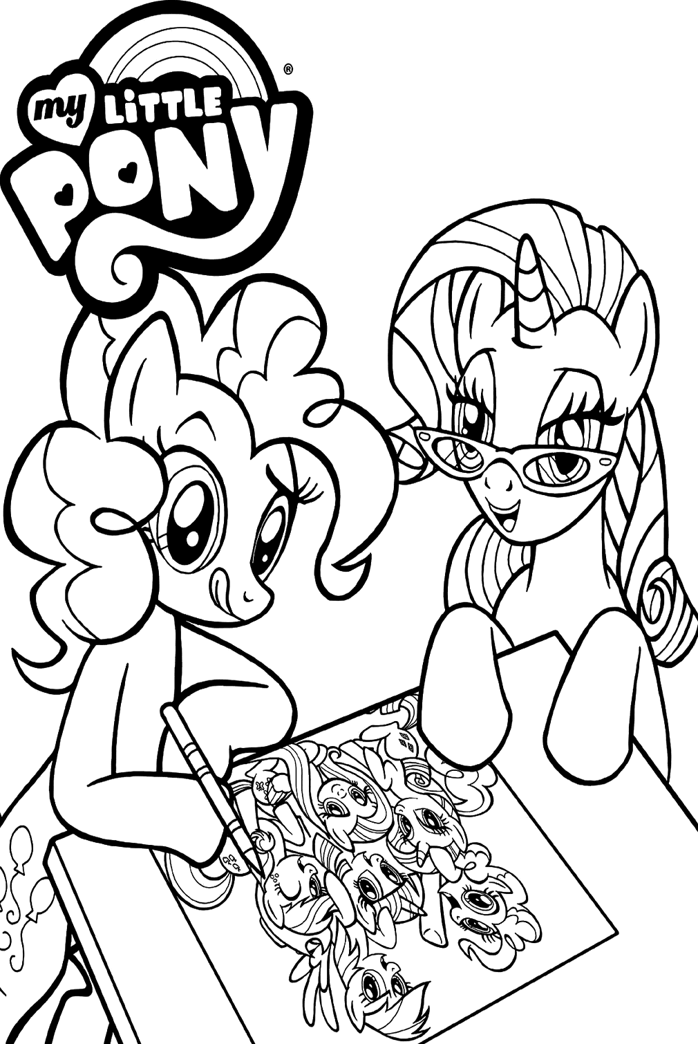 Rarity Pony Coloring Page
