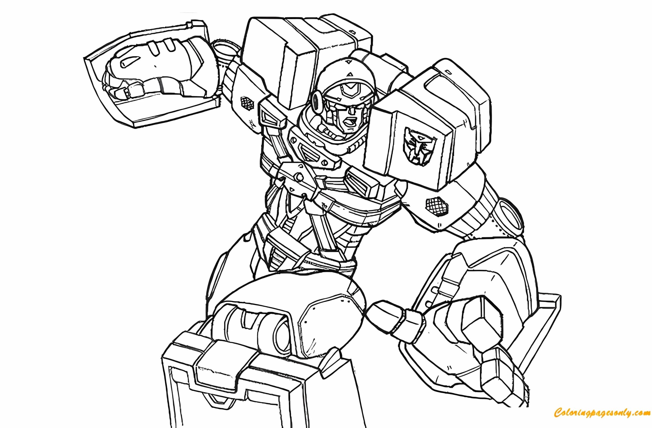 Robot Transformers Coloring Page