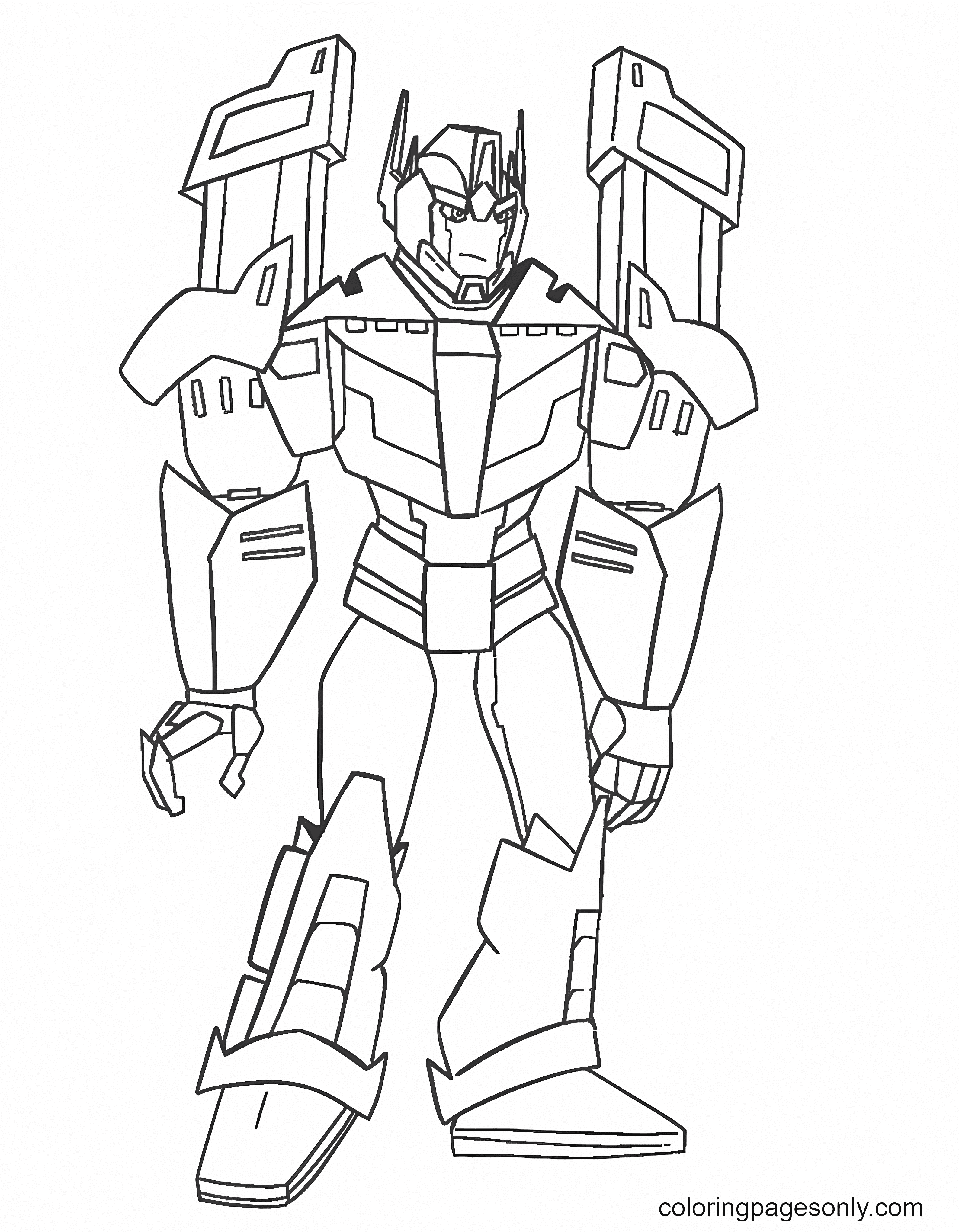 Robots Transformers Printable Coloring Pages