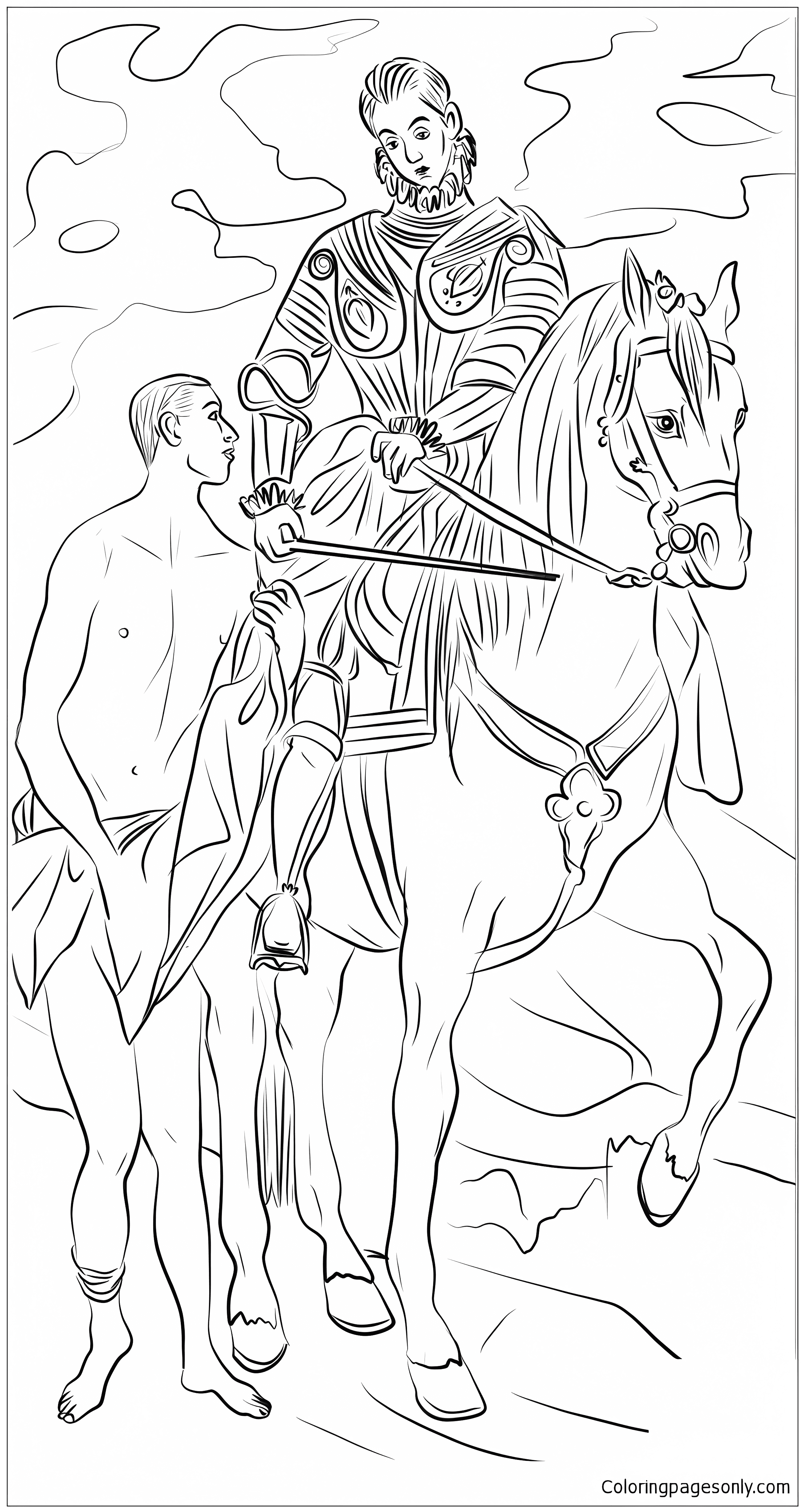 Saint Martin of Tours Coloring Pages