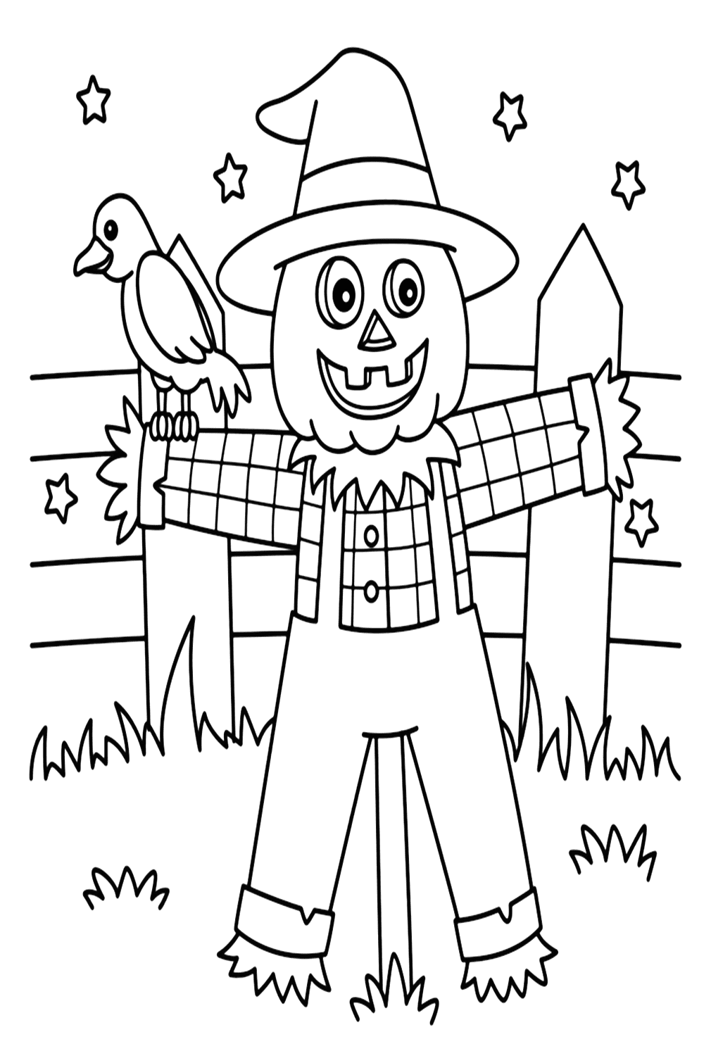 Malvorlagen „Vogelscheuche“ von Scarecrow