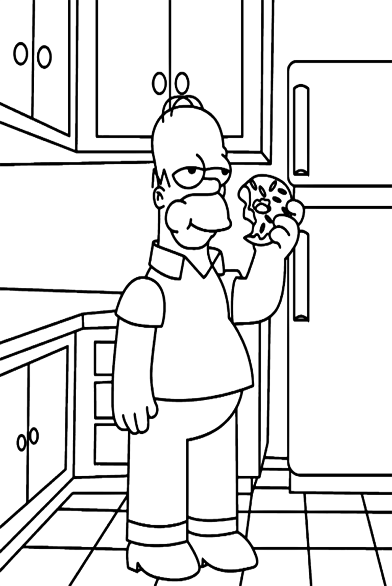 41 Free Printable Donut Coloring Pages