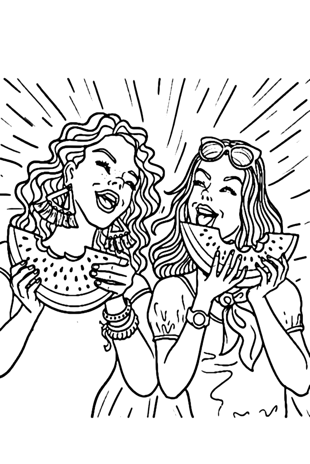 Sisters Day Coloring Page Free from Sisters Day