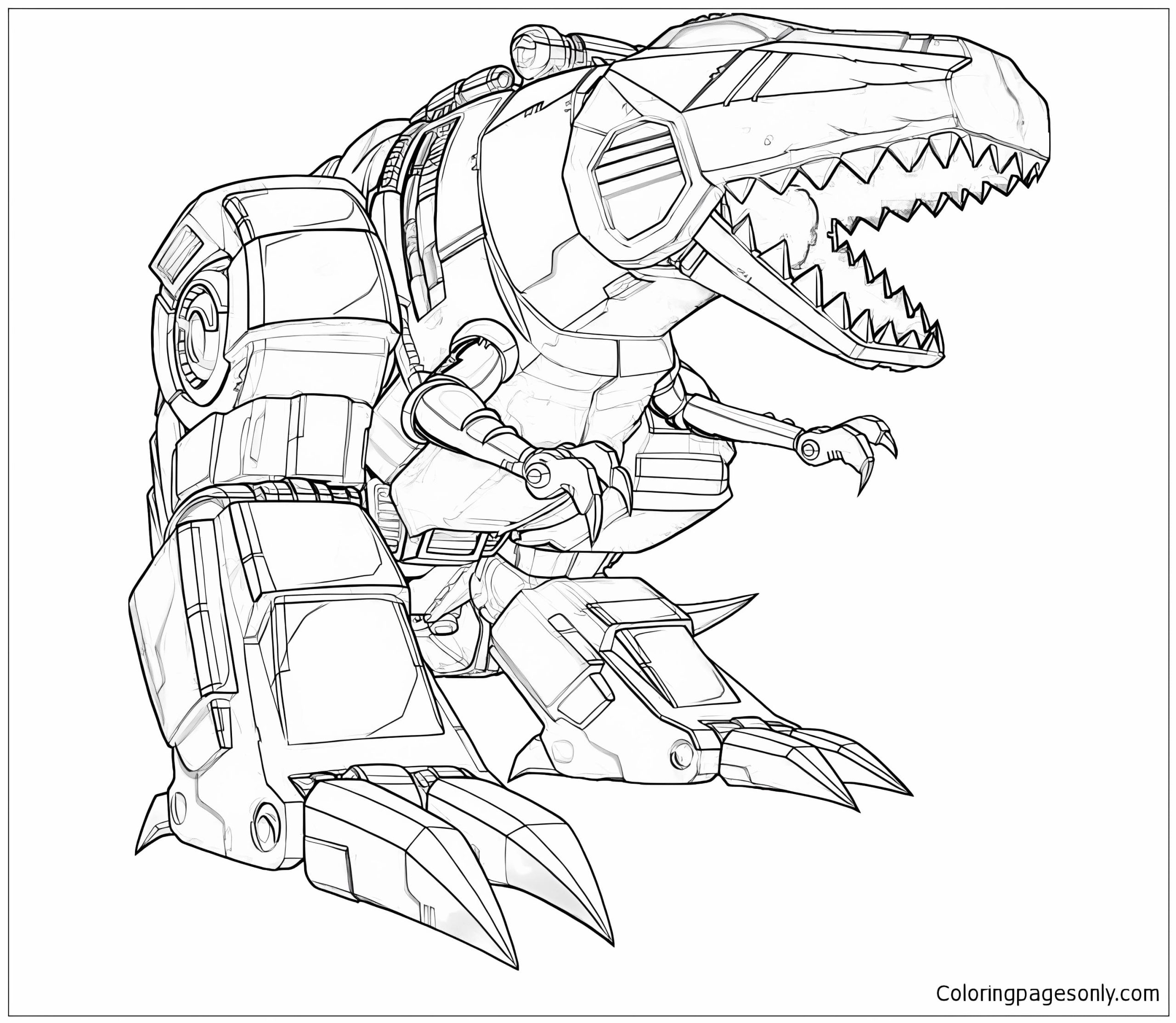 Sound Wave Transformer Coloring Page