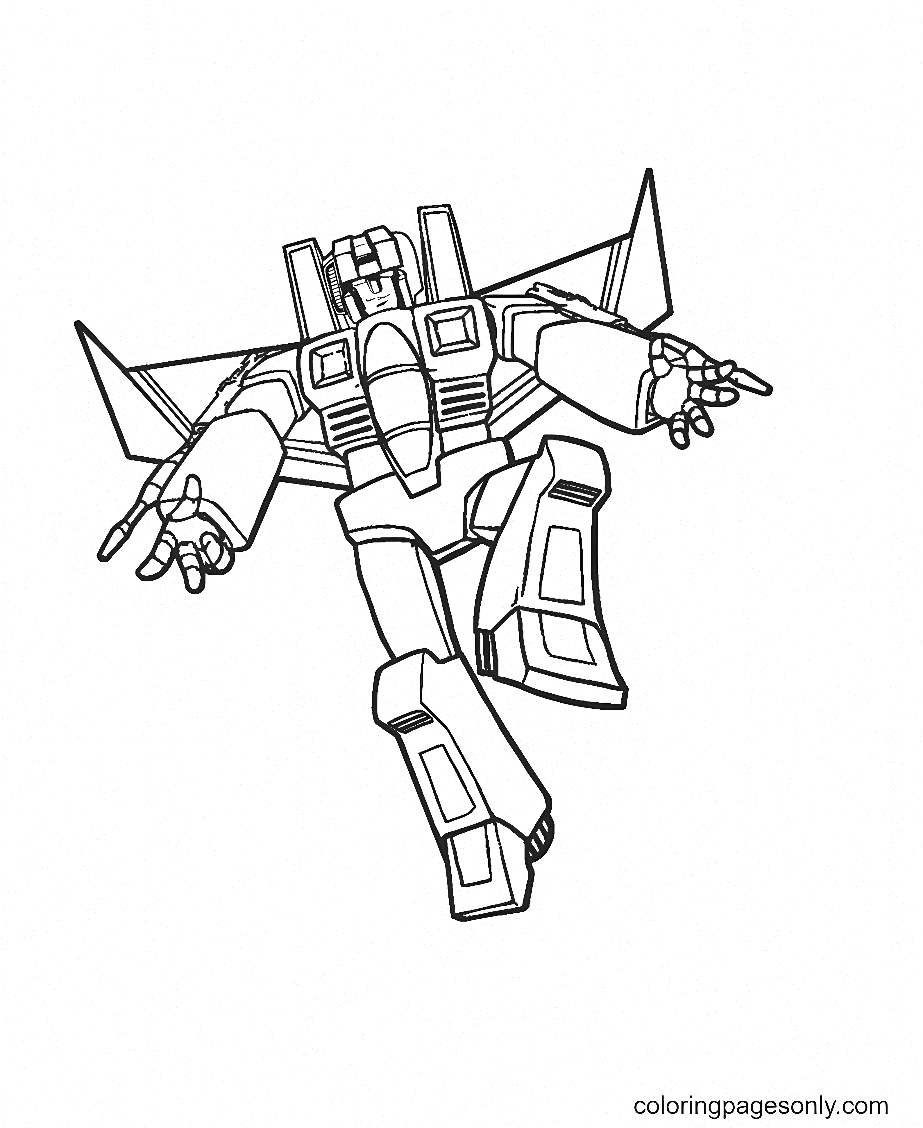 Starscream Transformers Coloring Pages