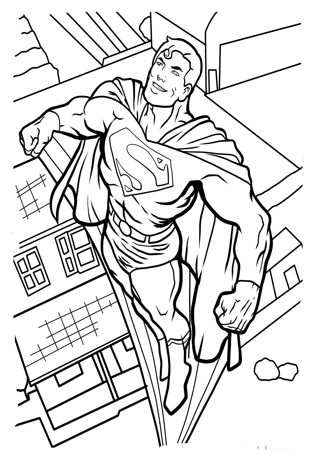 Superman Coloring Sheet