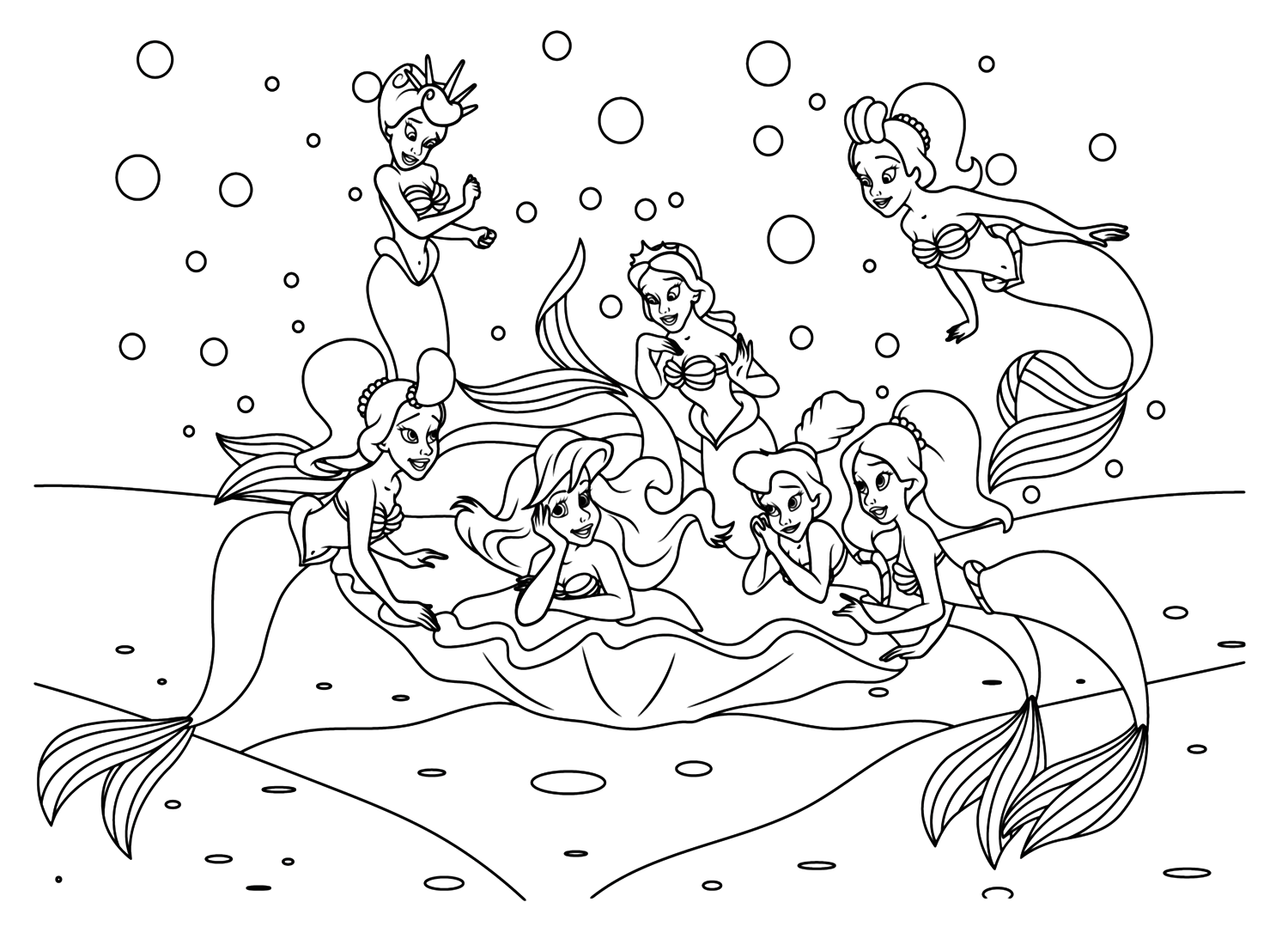 The Little Mermaid 2023 Coloring Pages