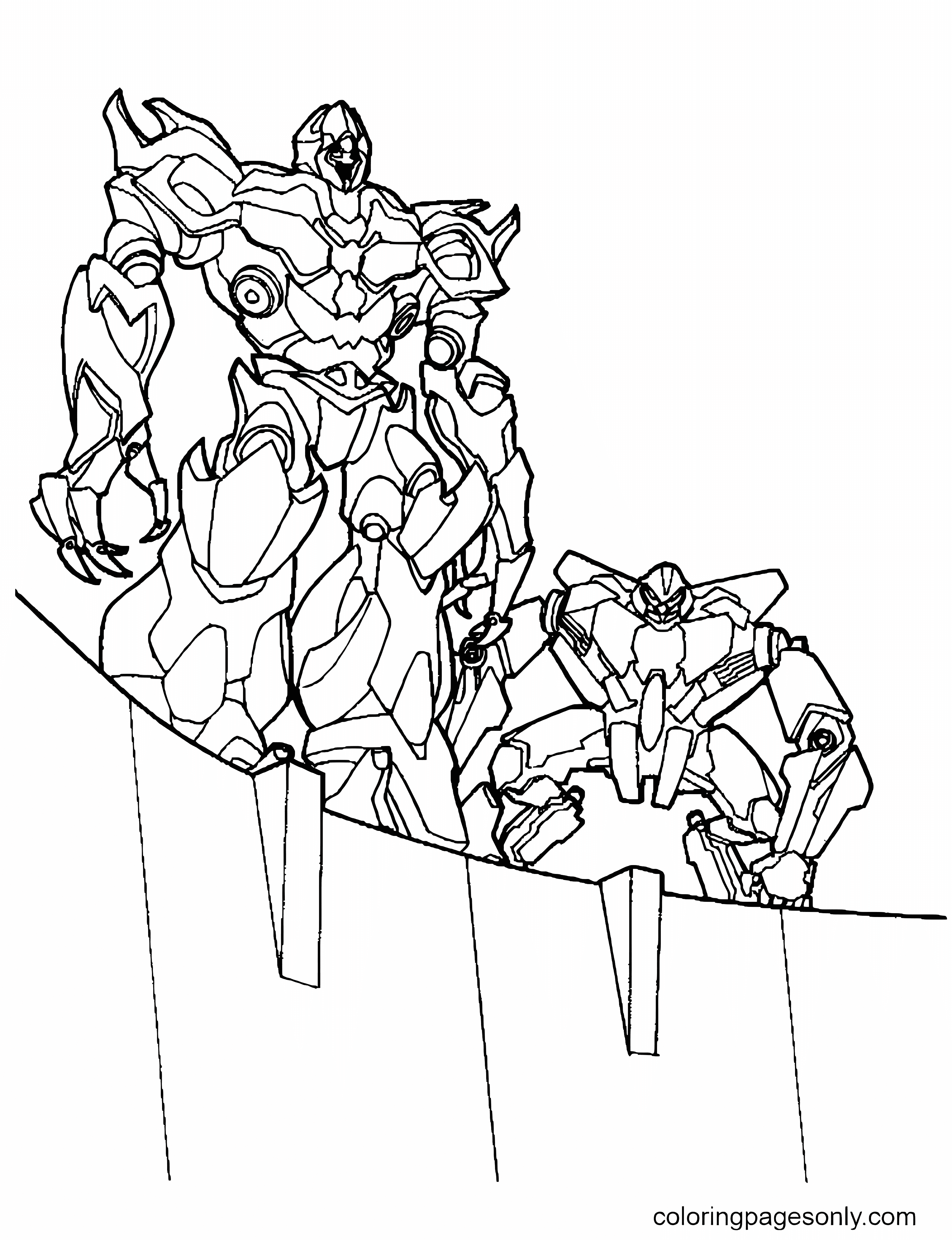 The Transformers Free printable Coloring Pages