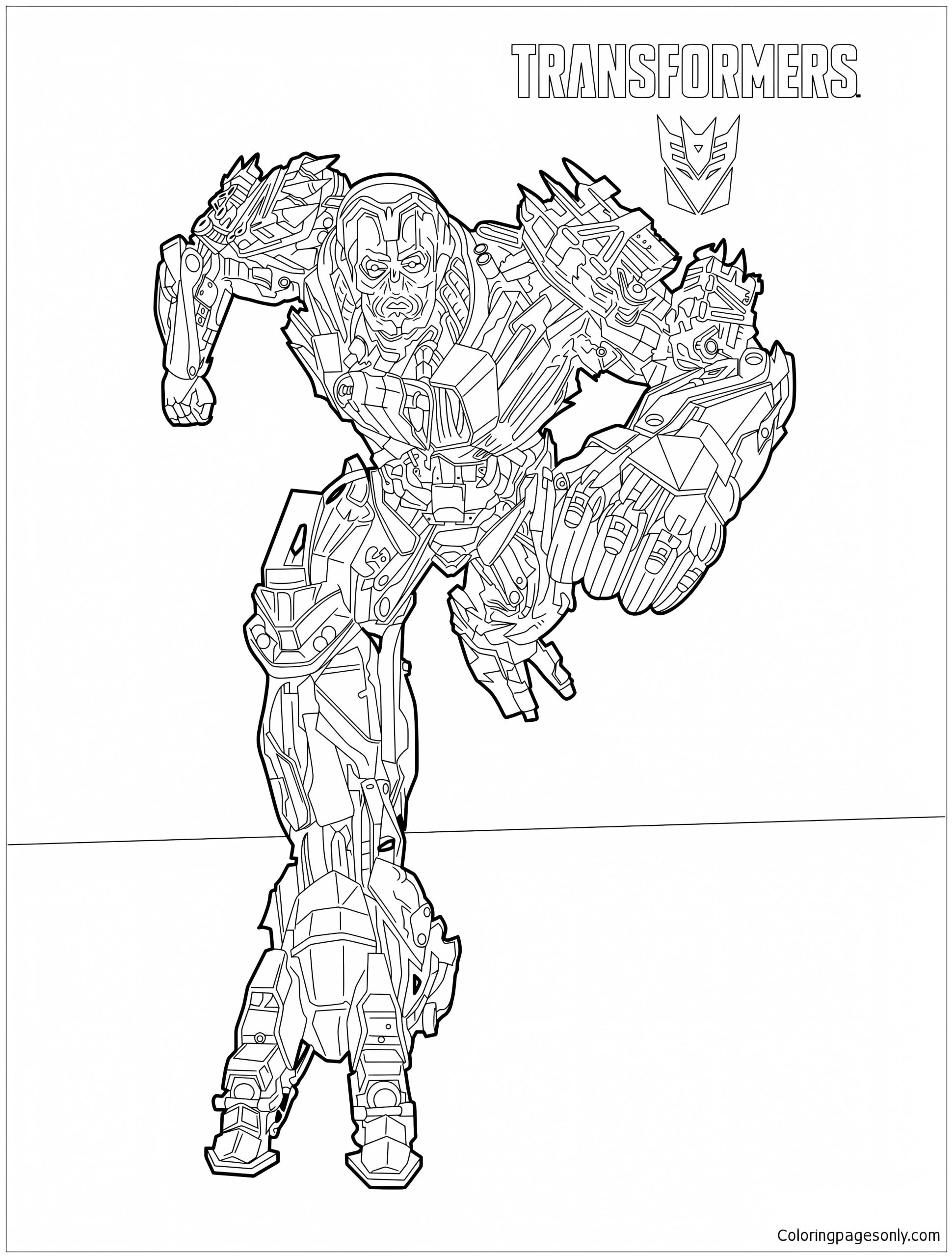 Transformers Lockdown Coloring Page
