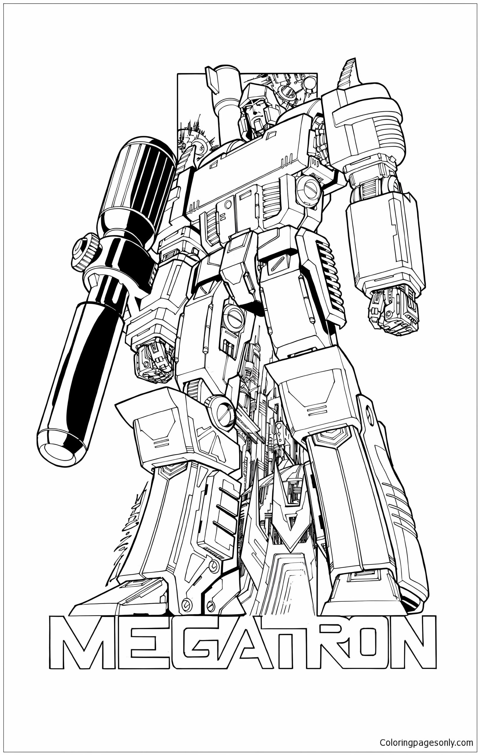 Transformers Megatron Power Coloring Pages