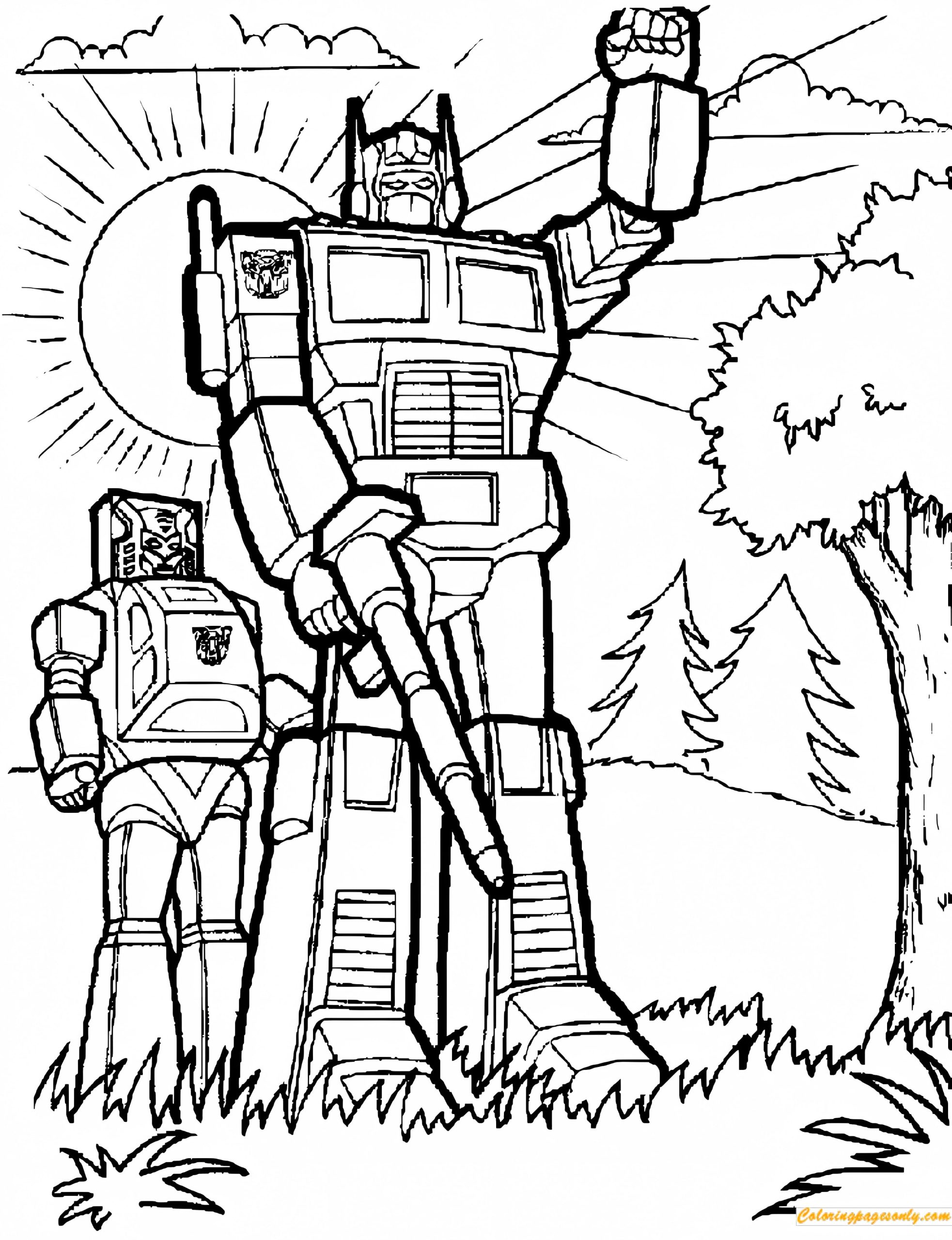 Transformers Robots Coloring Pages