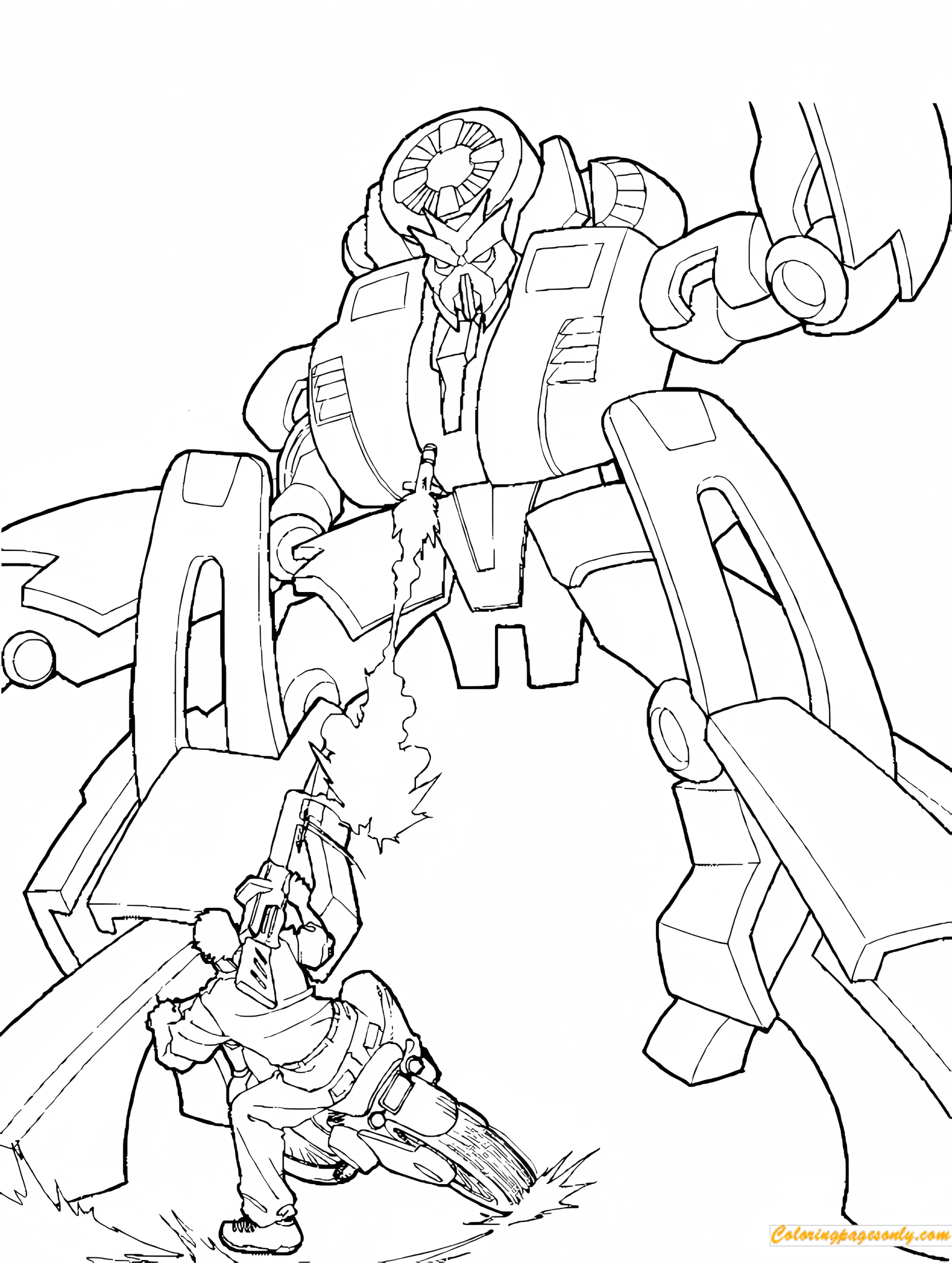 Transformers Steel Atom Coloring Pages
