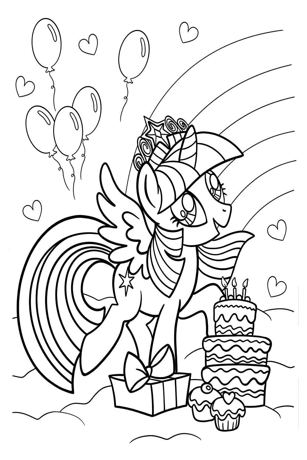 Twilight My Little Pony Coloring Pages