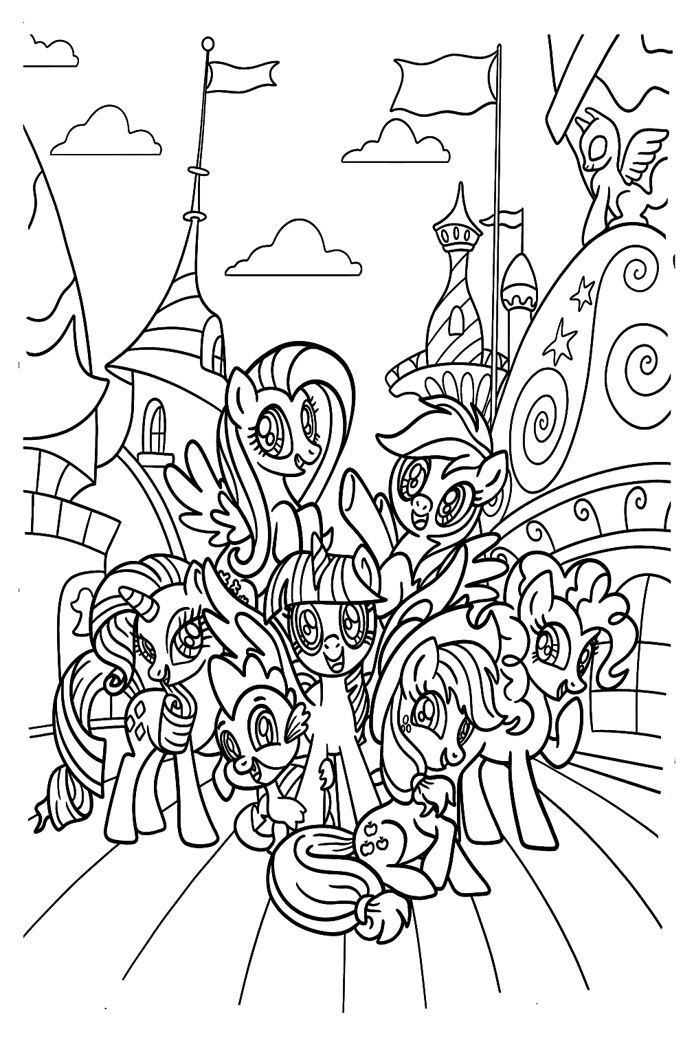 Dibujos para colorear de My Little Pony de Twilight Sparkle de Twilight Sparkle
