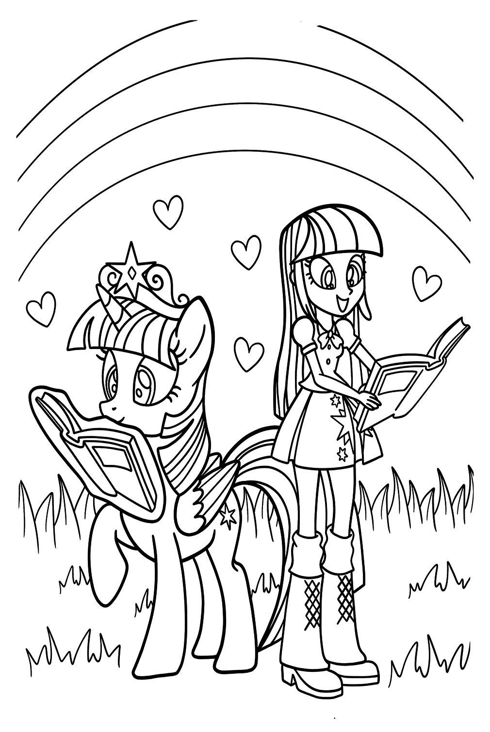 Twilight Sparkle Pony Coloring Page