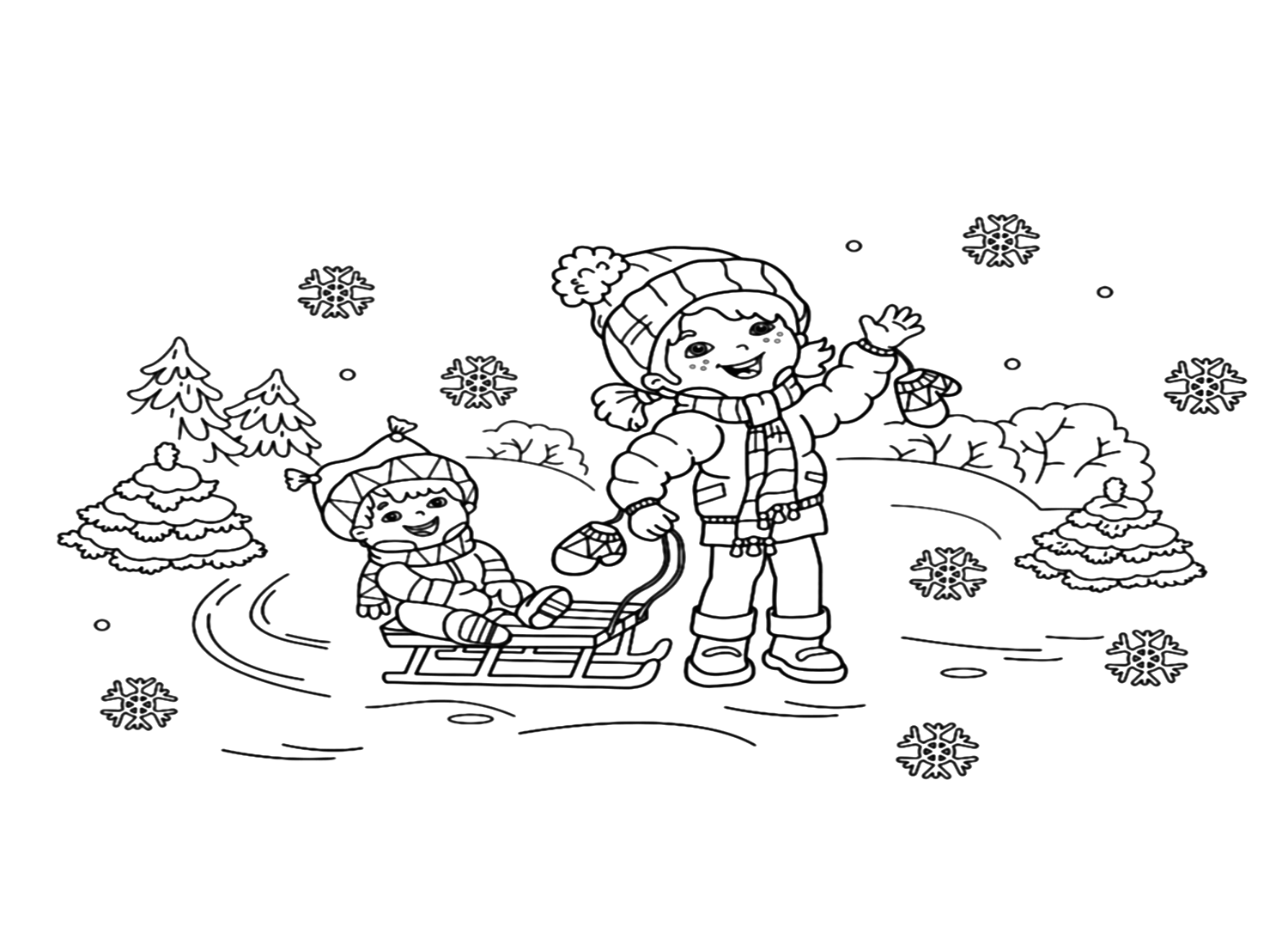 Winter Boots Coloring Pages