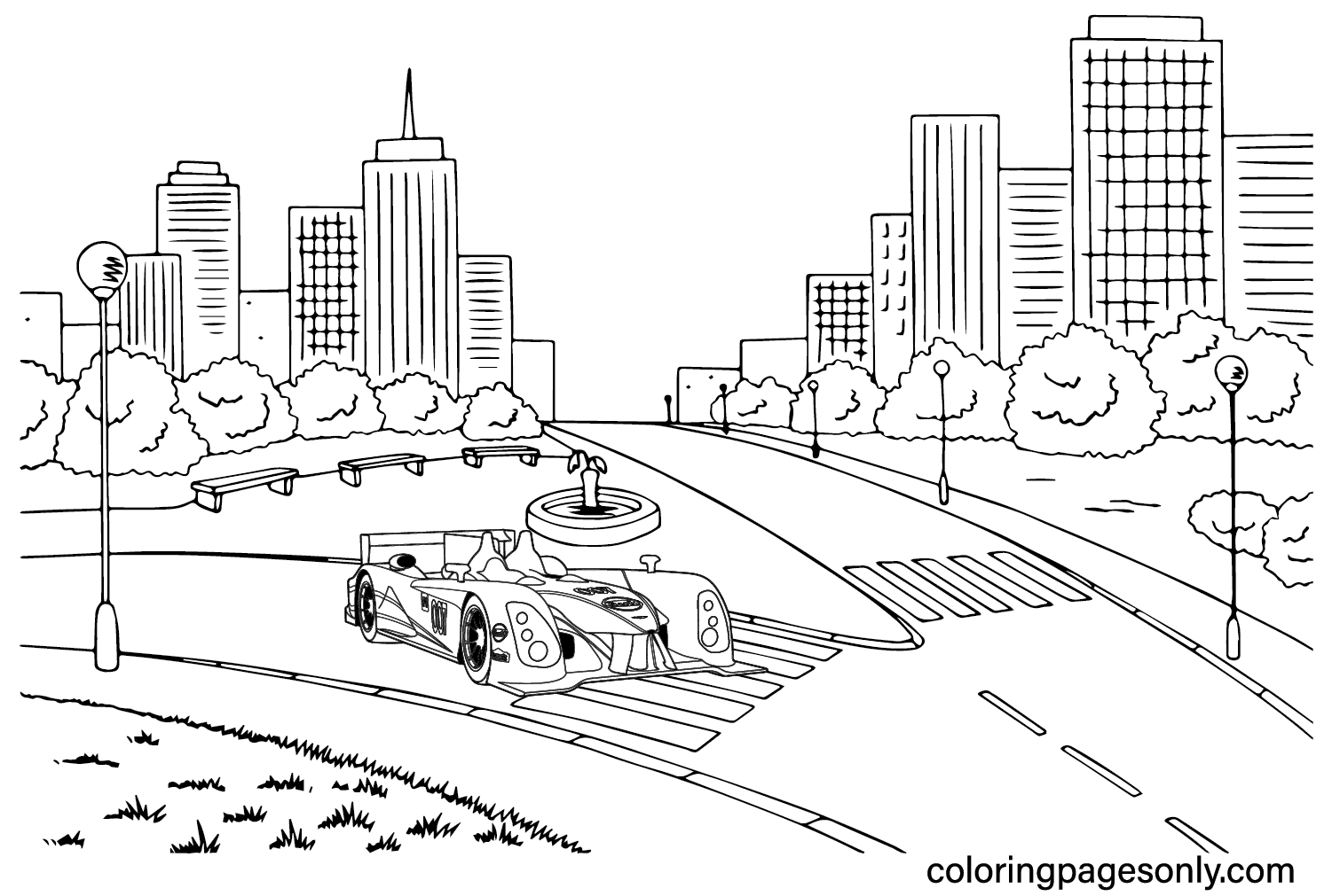 2011 Aston Martin AMR1 Coloring Page from Aston Martin