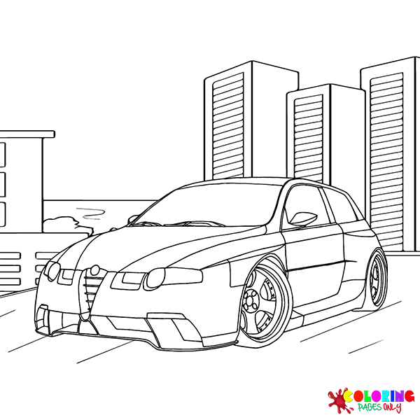 Disegni da colorare dell'Alfa Romeo