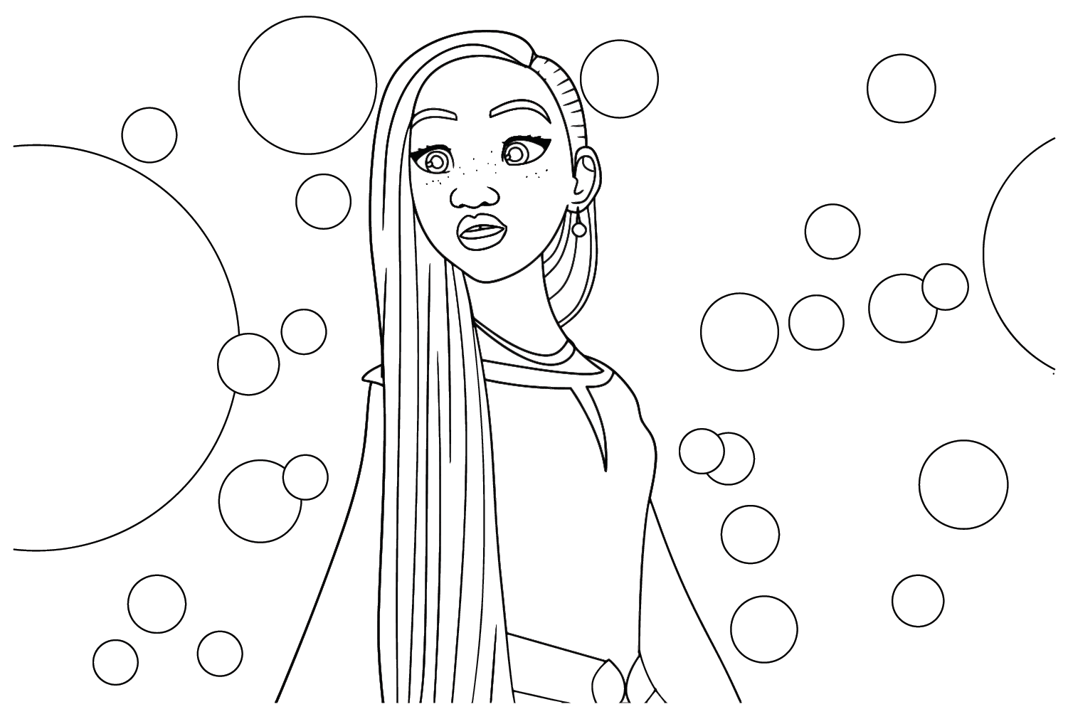 Asha Coloring Pages to Printable - Free Printable Coloring Pages