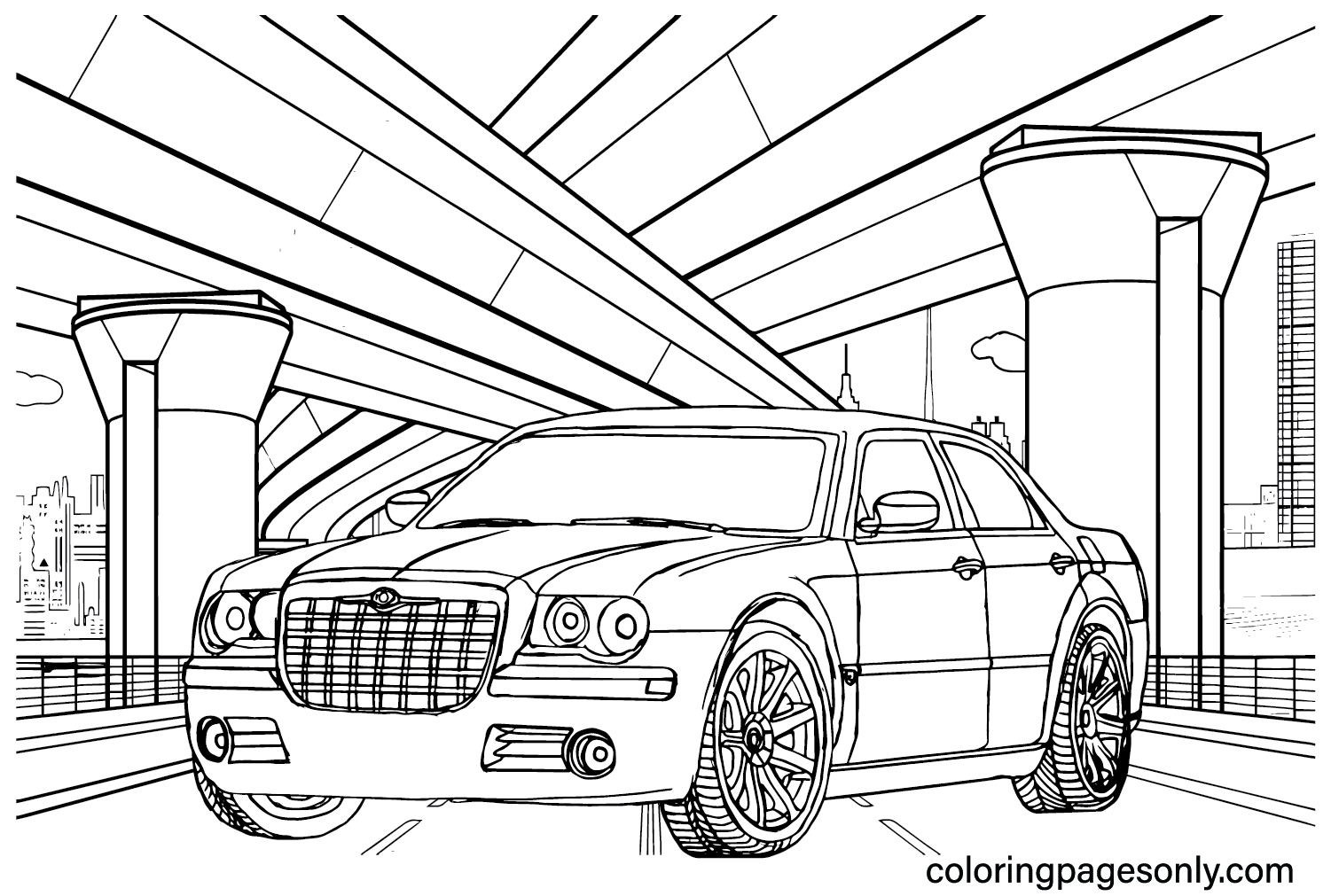 Bentley Car Coloring Page