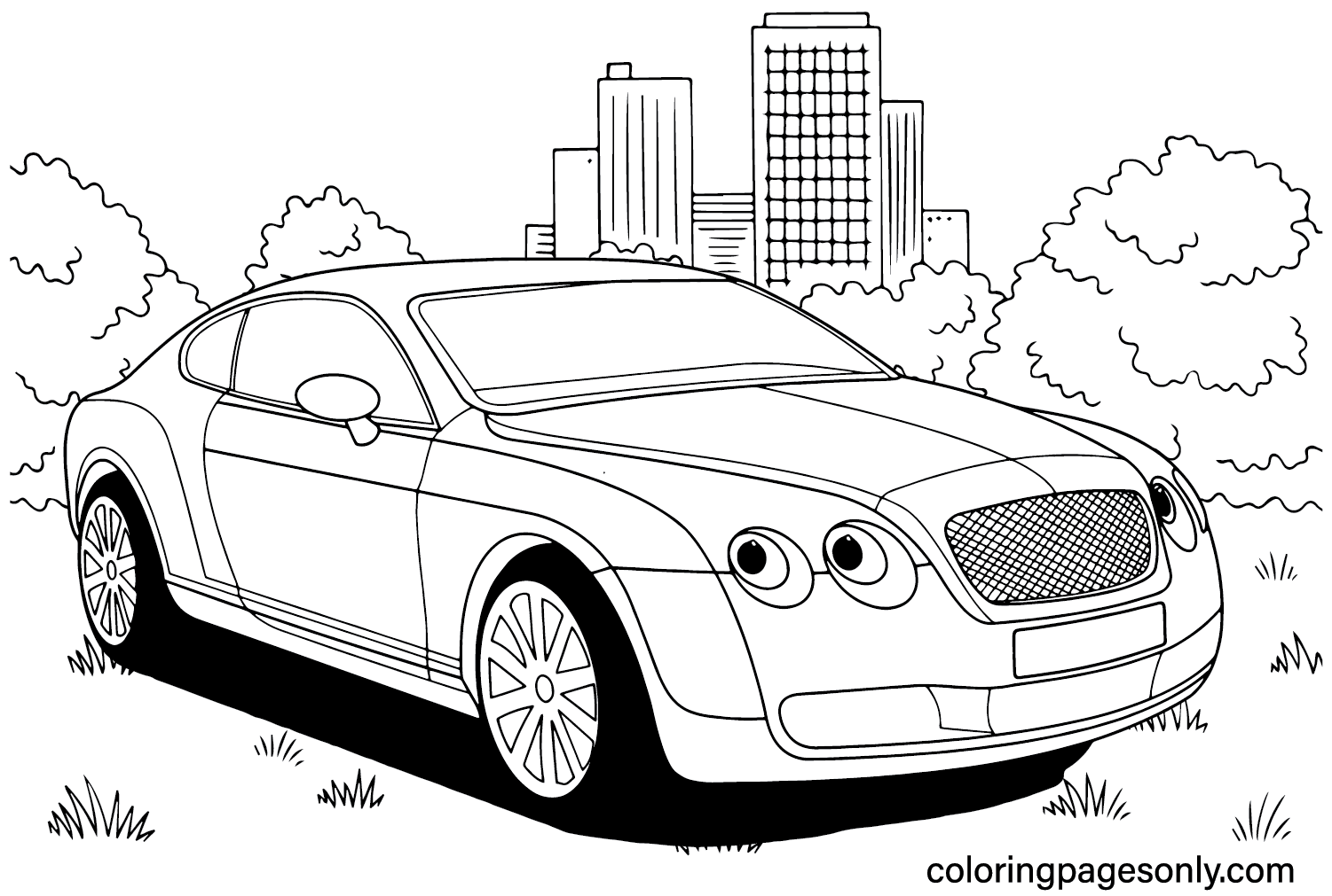 Bentley Coloring Sheet for Kids