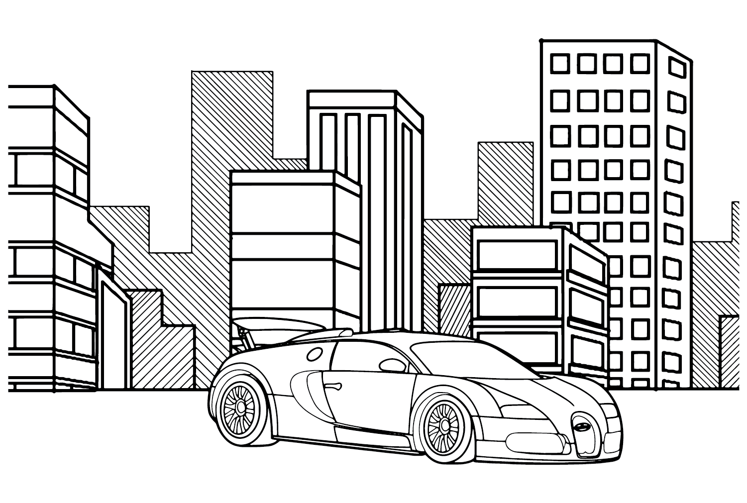 Bugatti Coloring Page Images