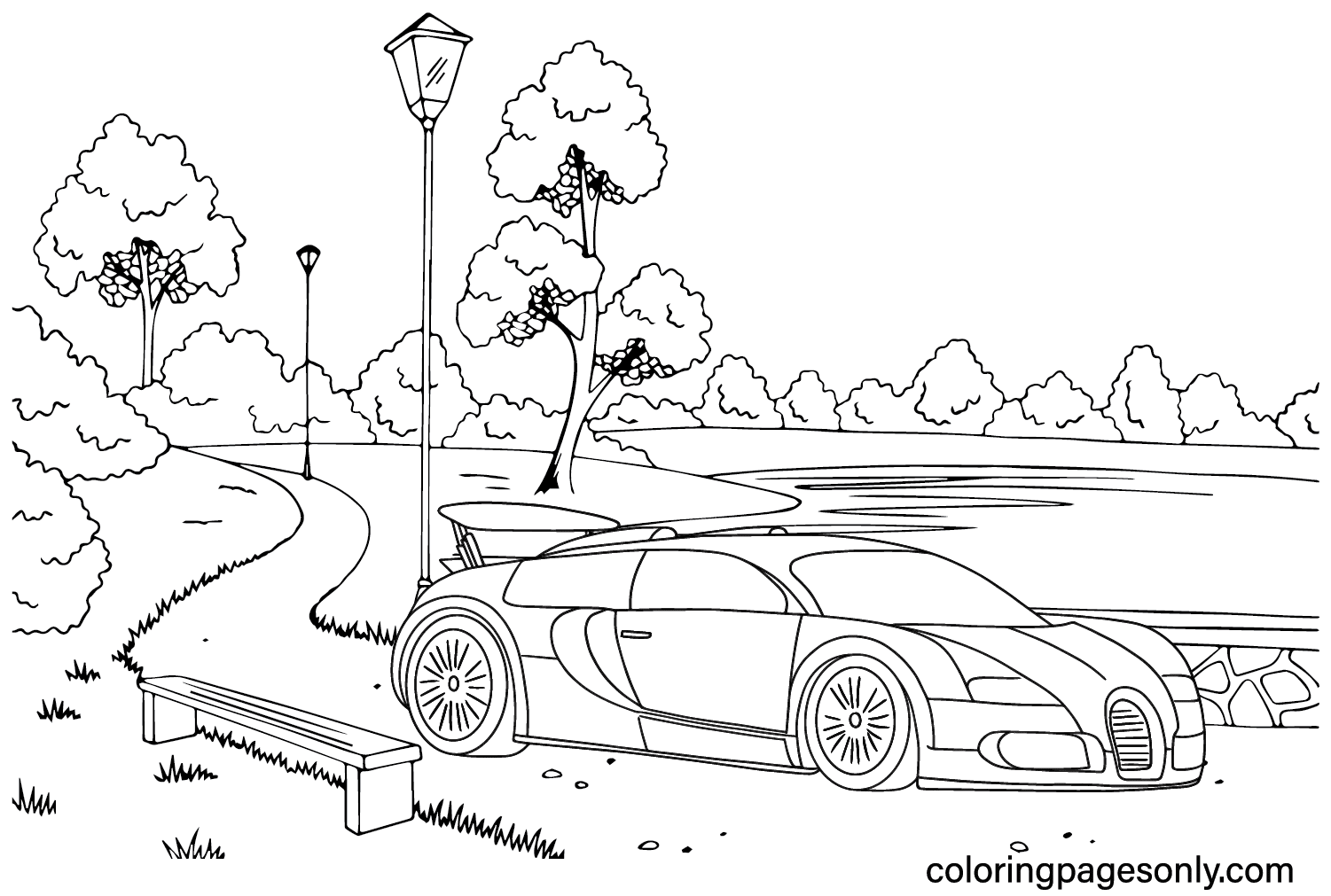 Bugatti Coloring Pages to Printable
