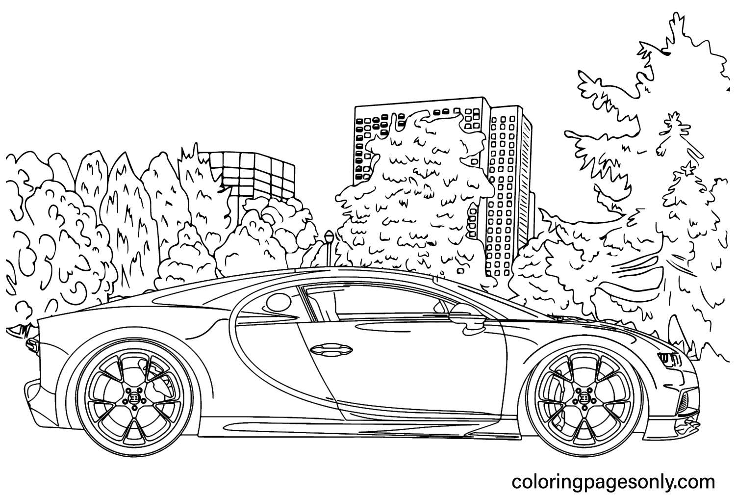 Bugatti Picture to Color
