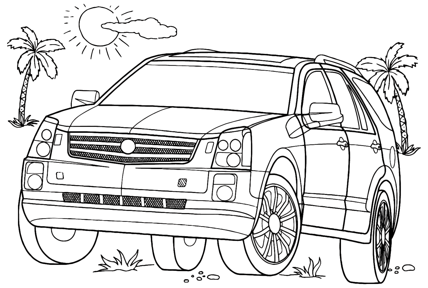 Cadillac Coloring Pages to Download