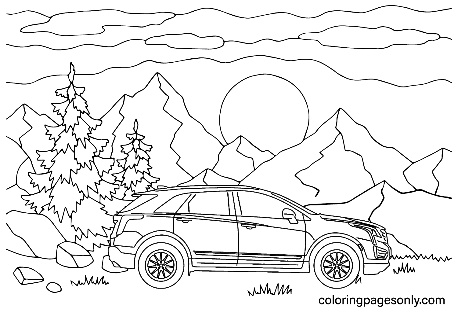 Cadillac Coloring Pages to Printable