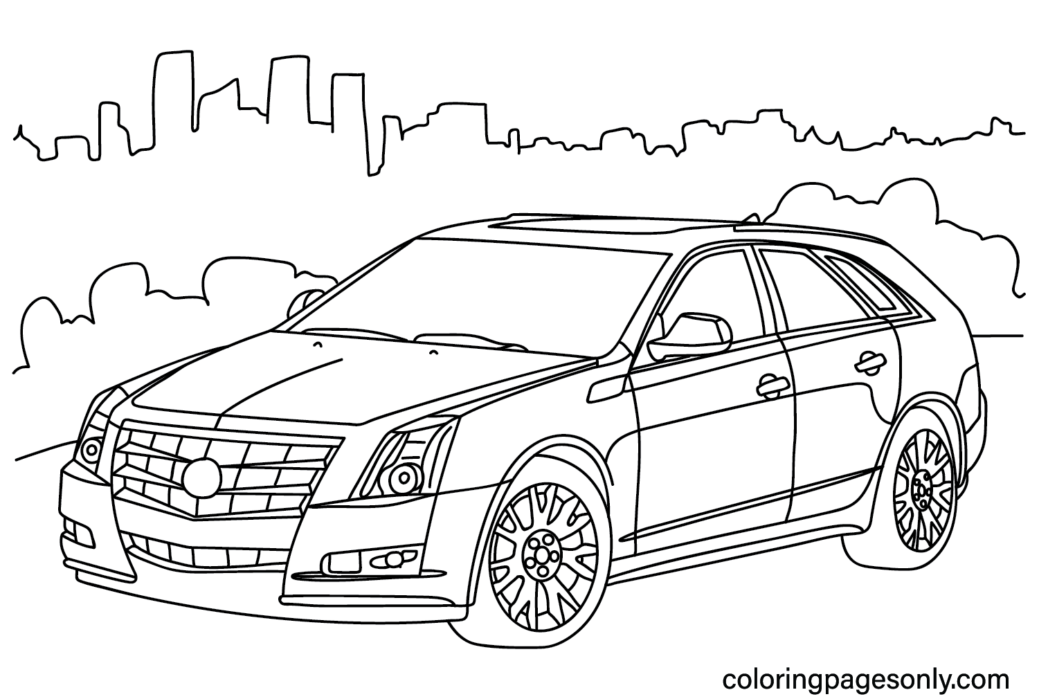 Cadillac Picture to Color from Cadillac