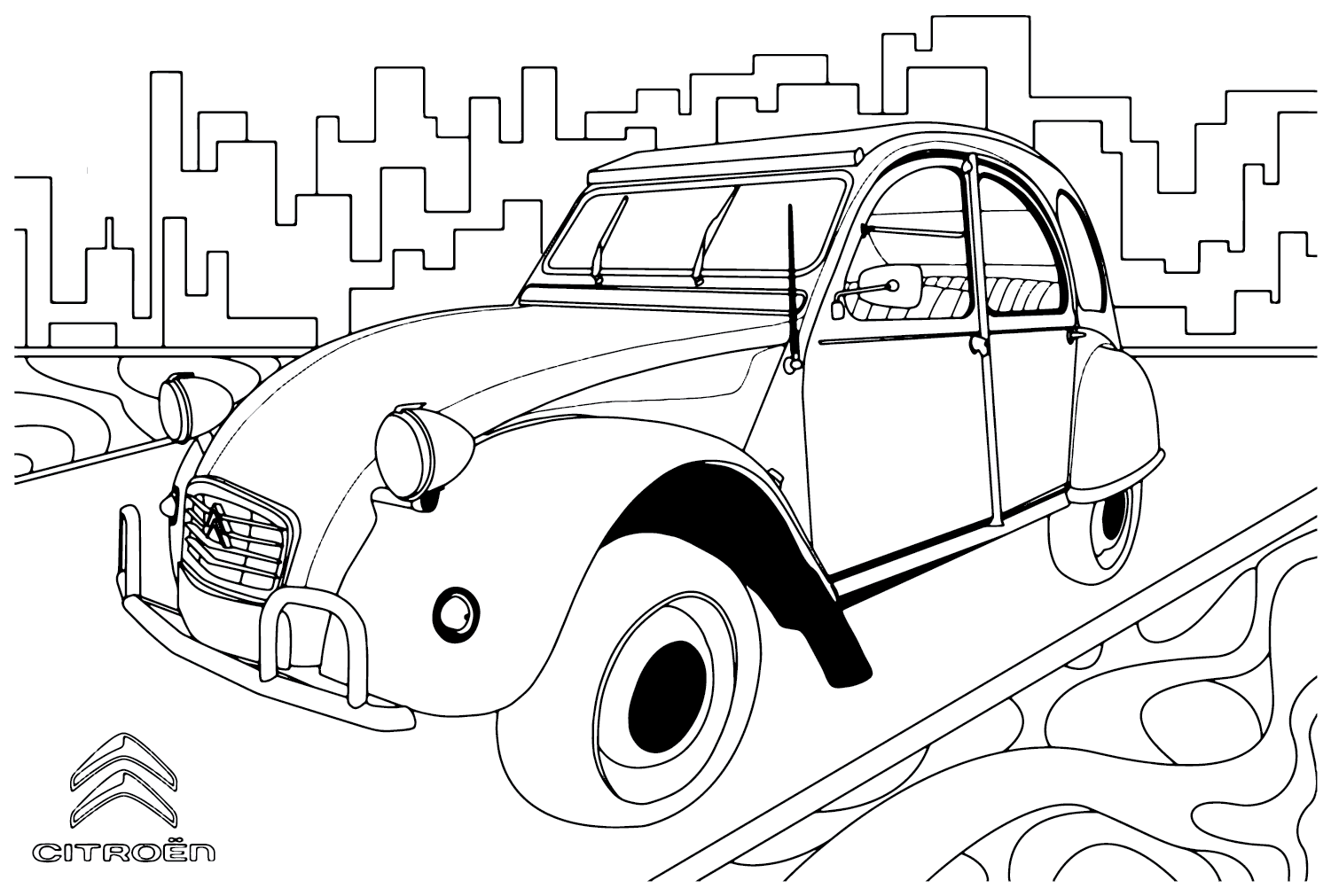 Citroën Coloring Page to Print from Citroën