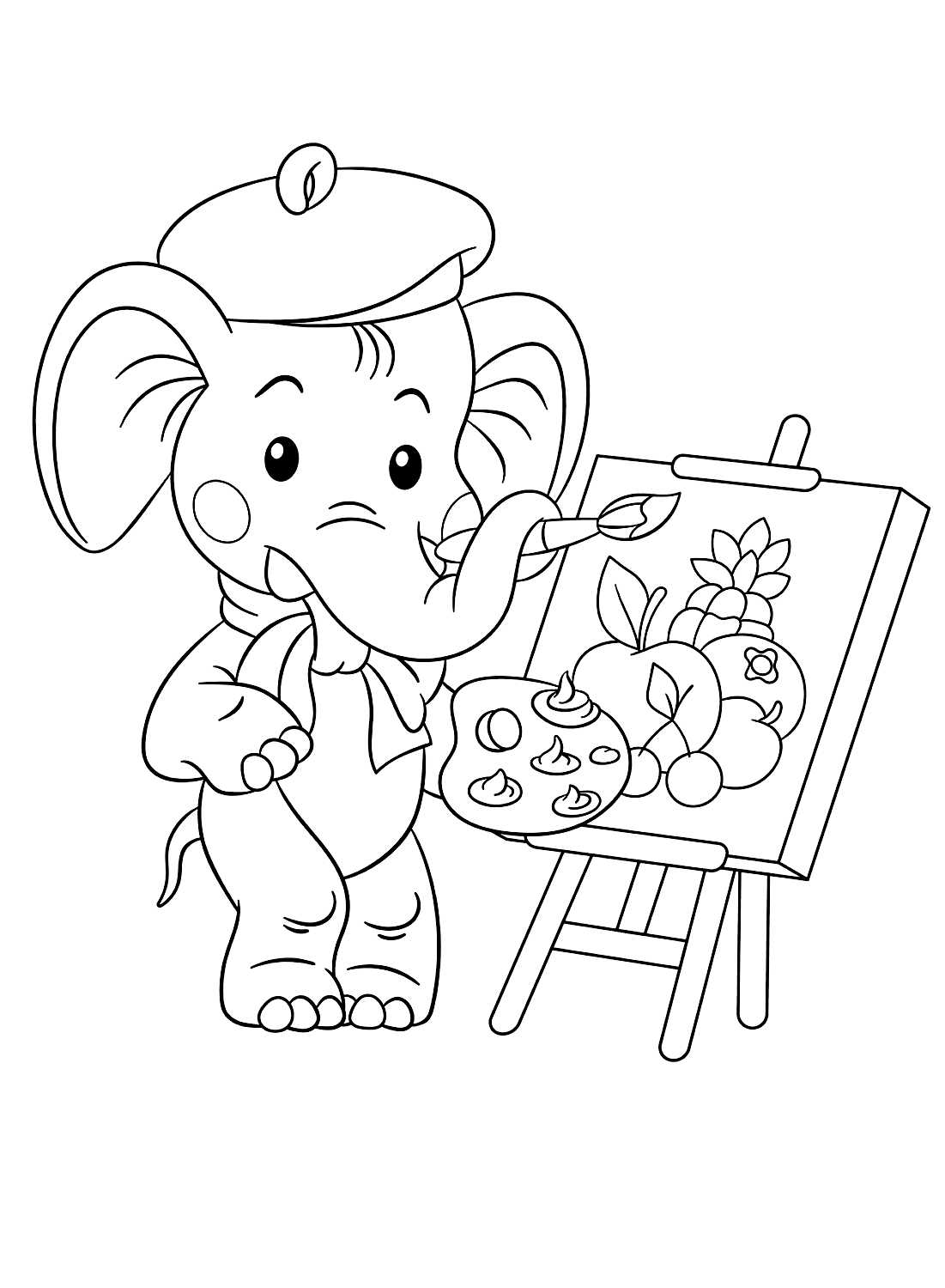 Color page Elephant