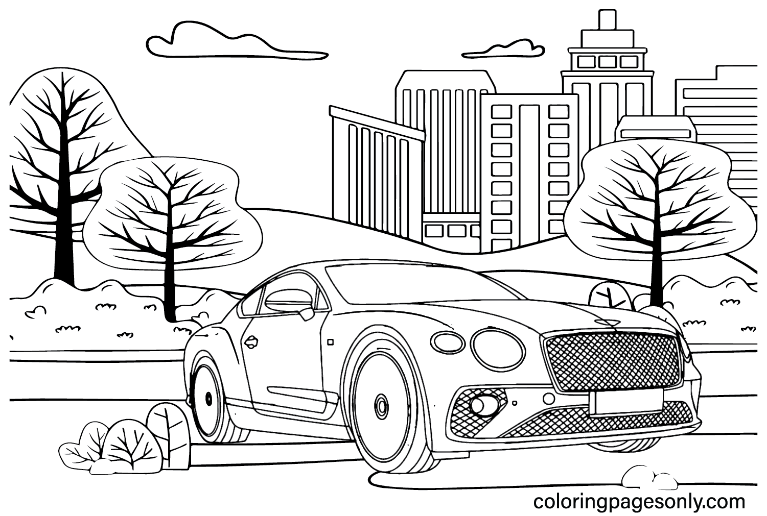 Coloring Page Bentley