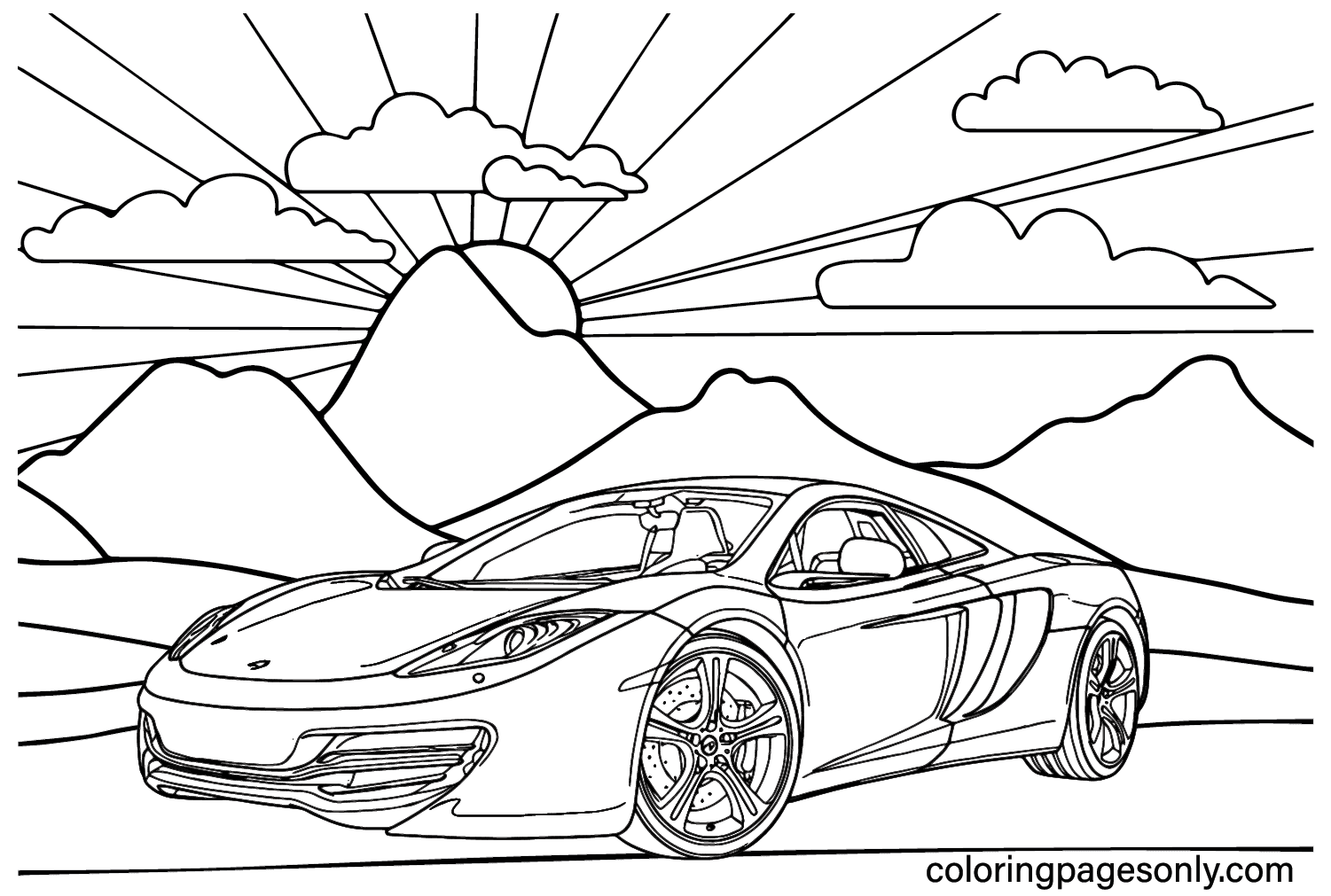 Coloring Page McLaren from McLaren