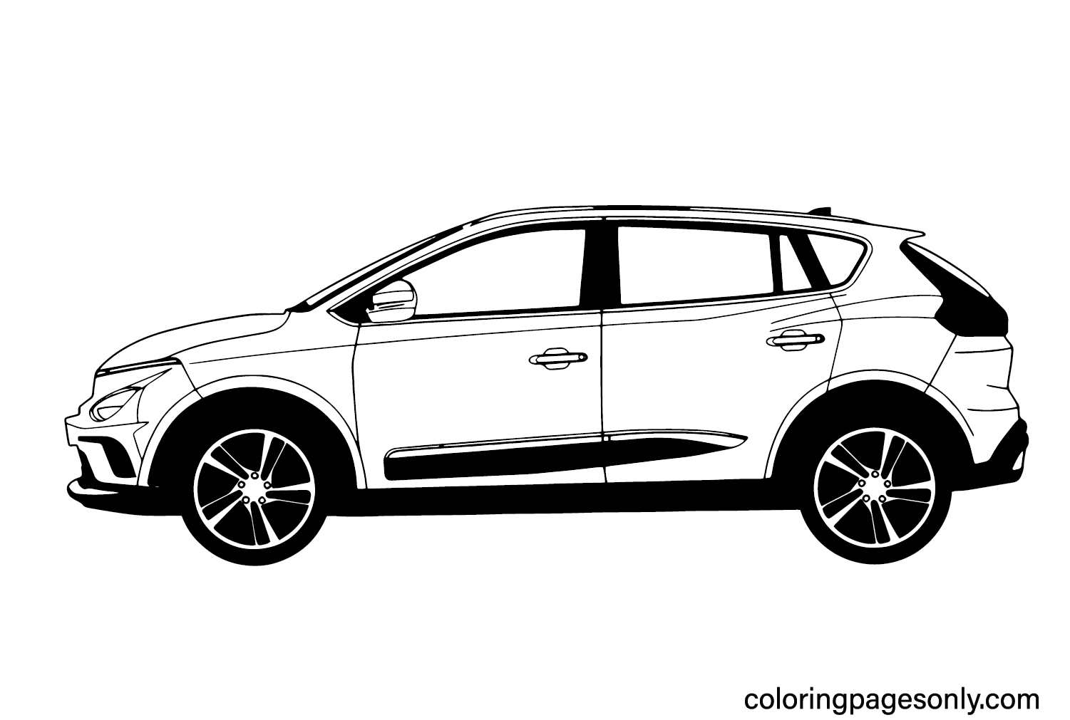 Coloring Page VinFast VF e34 from VinFast