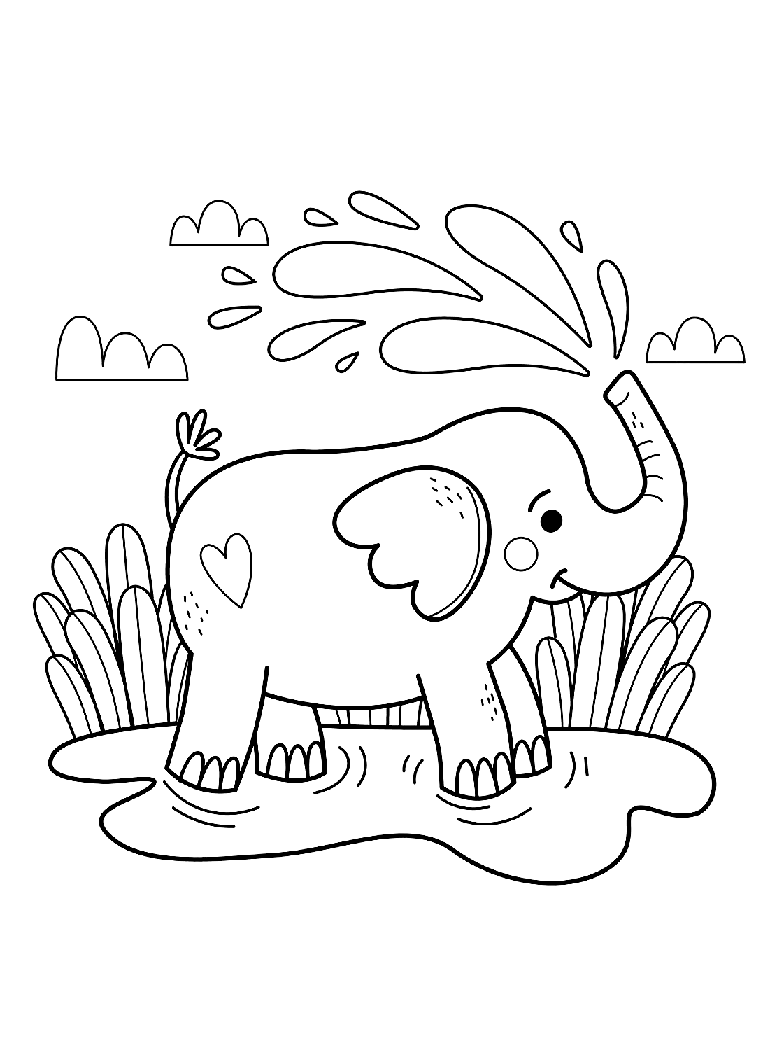 Coloring pages of Elephant