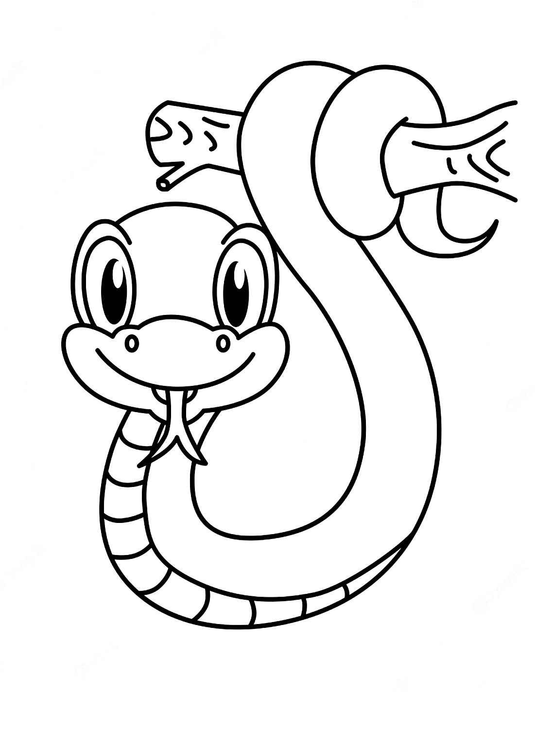 Colouring pages of snakes
