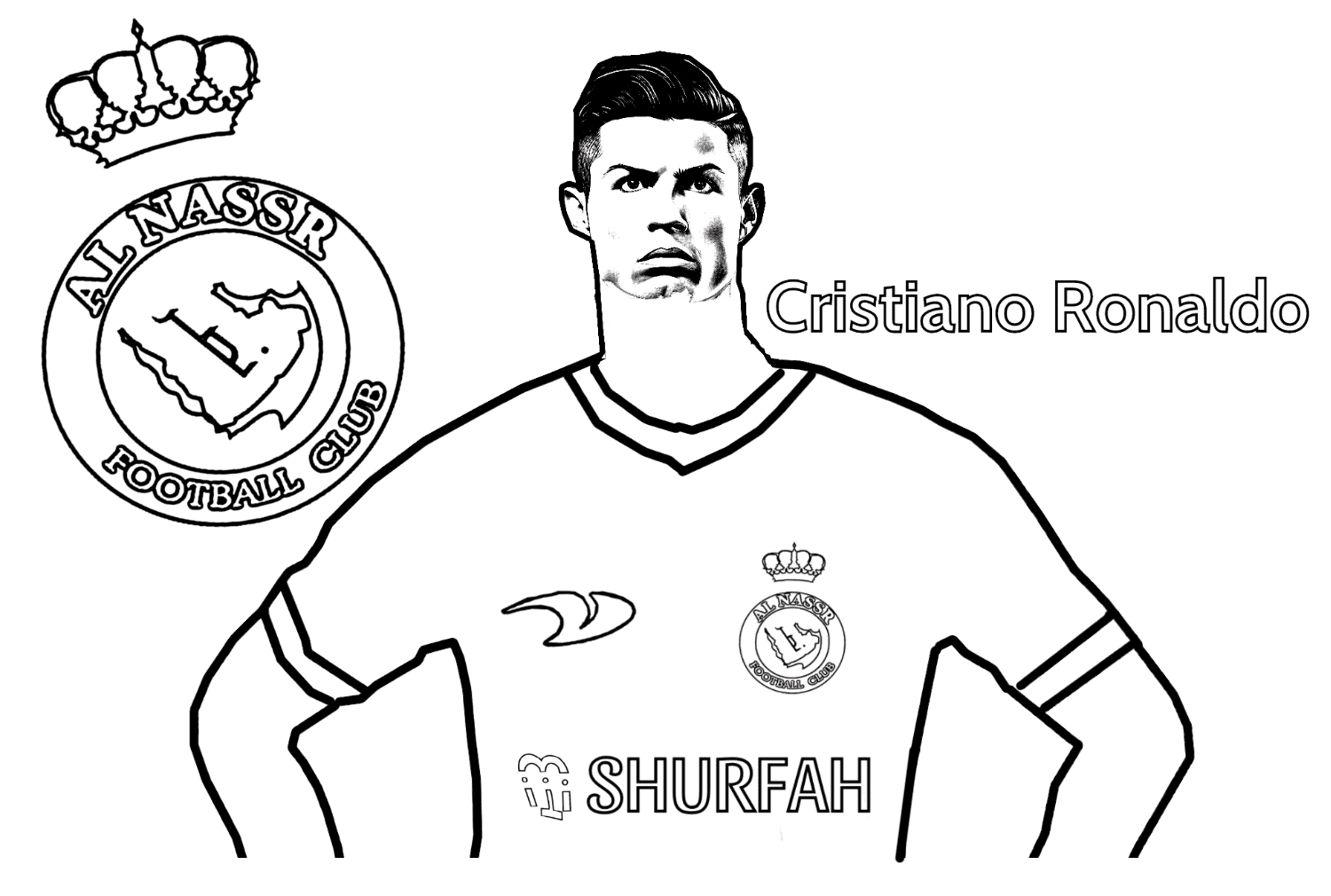 Cool Ronaldo Coloring Pages