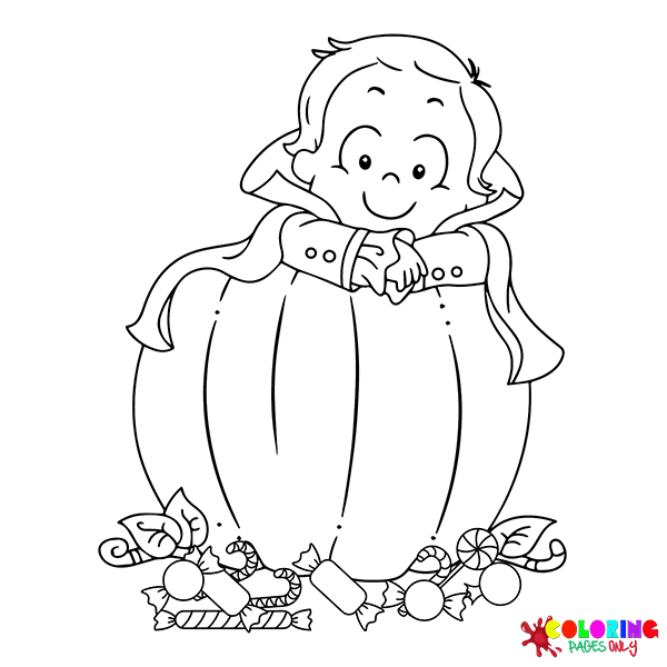 Cute Halloween Coloring Pages