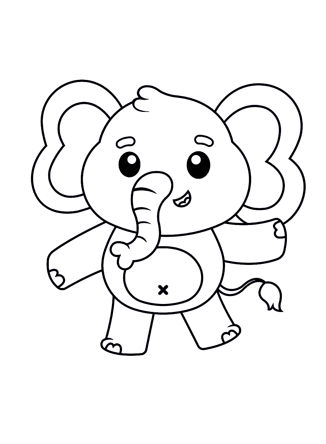 Картинка милый слоненок из мультфильма "Слон"