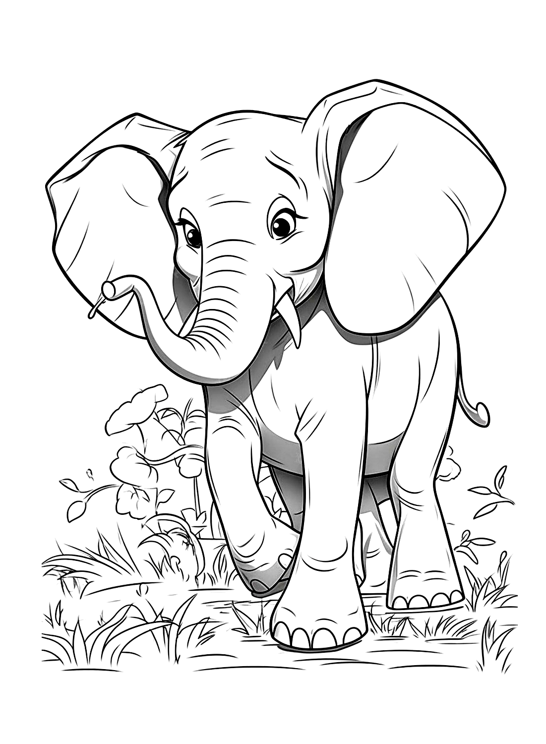 Раскраски слонов из журнала Elephant