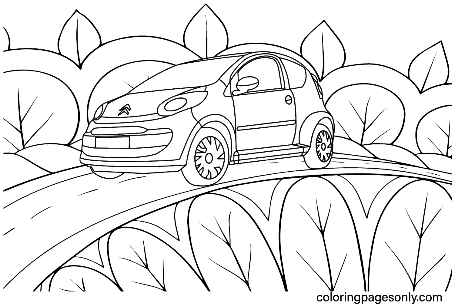 Free Citroën Coloring Page from Citroën