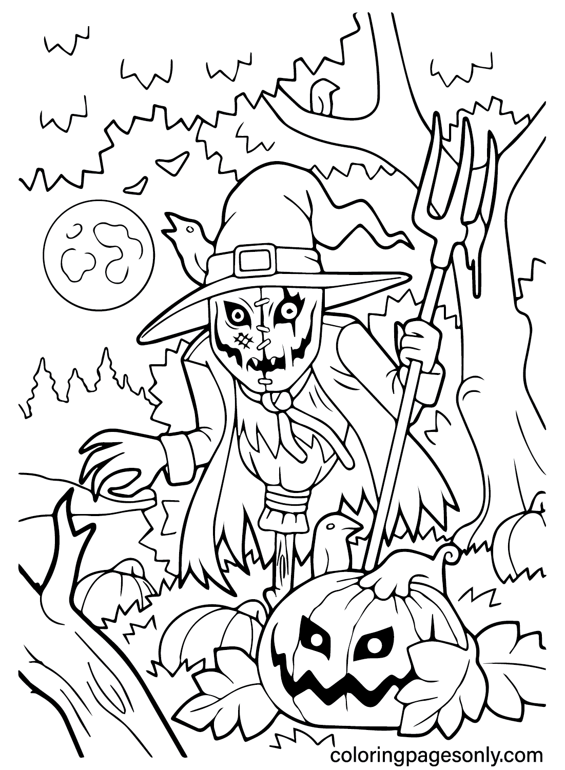 35 Spooktacular Halloween Coloring Pages Free PDF